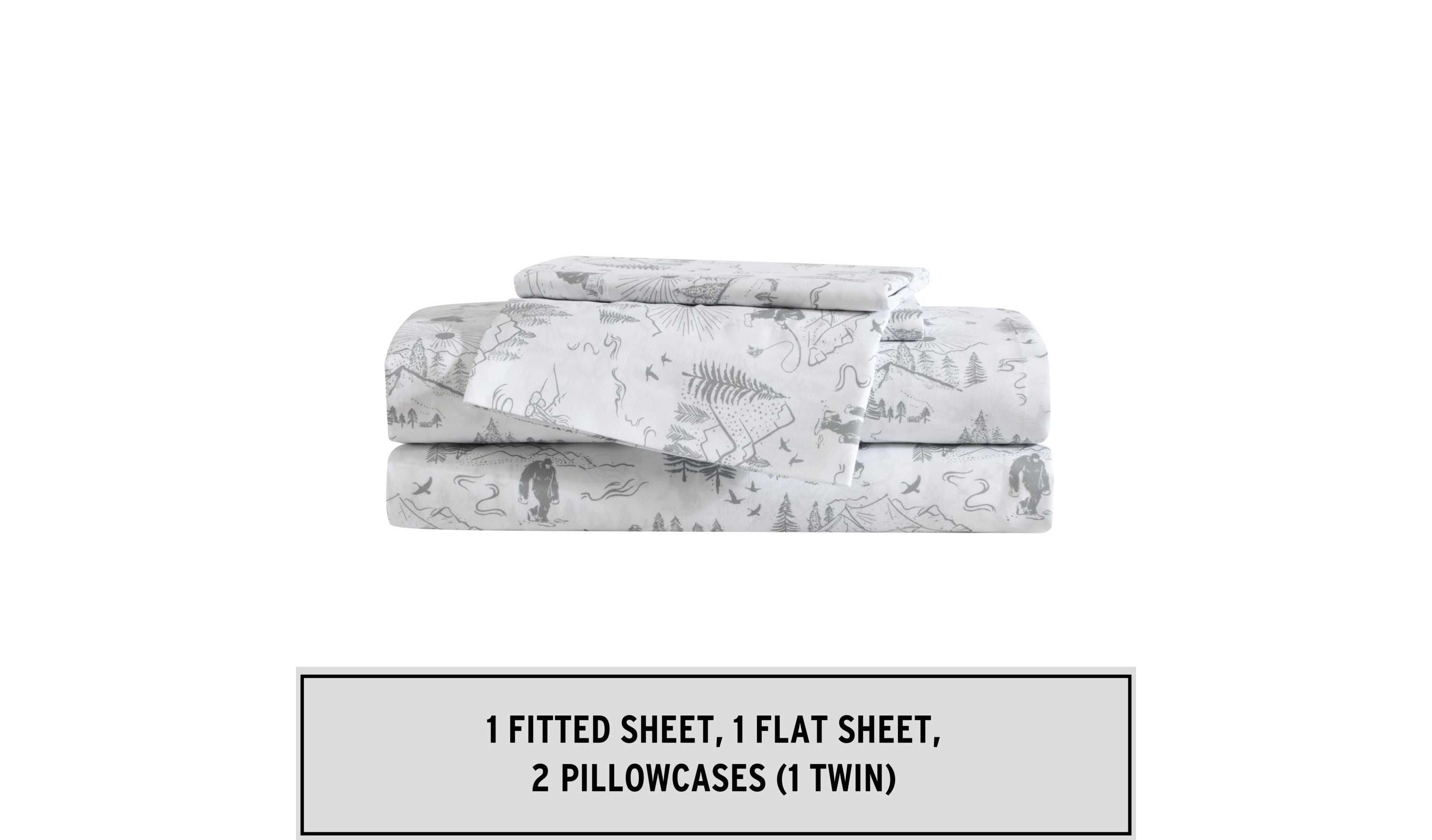 Big Foot Hiking Trip Microfiber Sheet Set