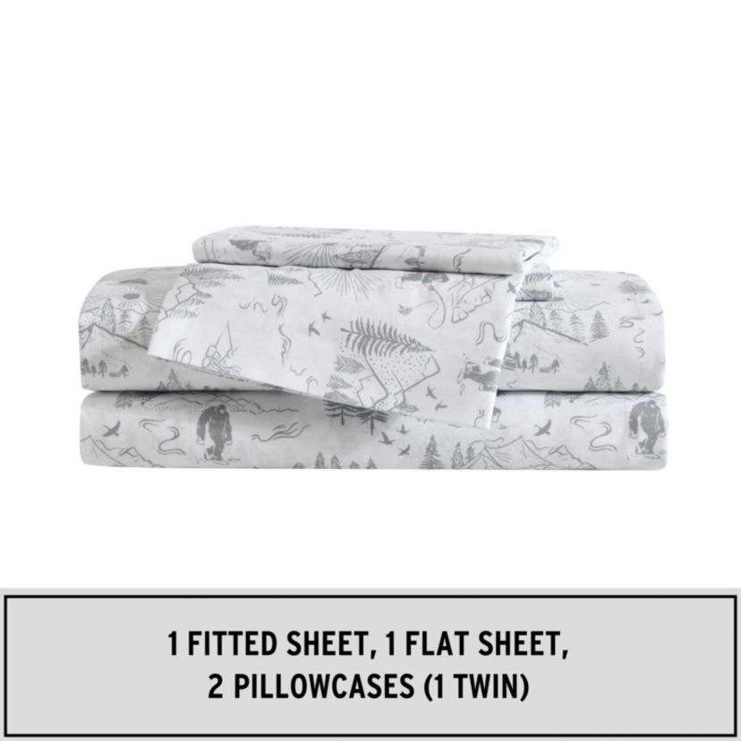 Big Foot Hiking Trip Microfiber Sheet Set