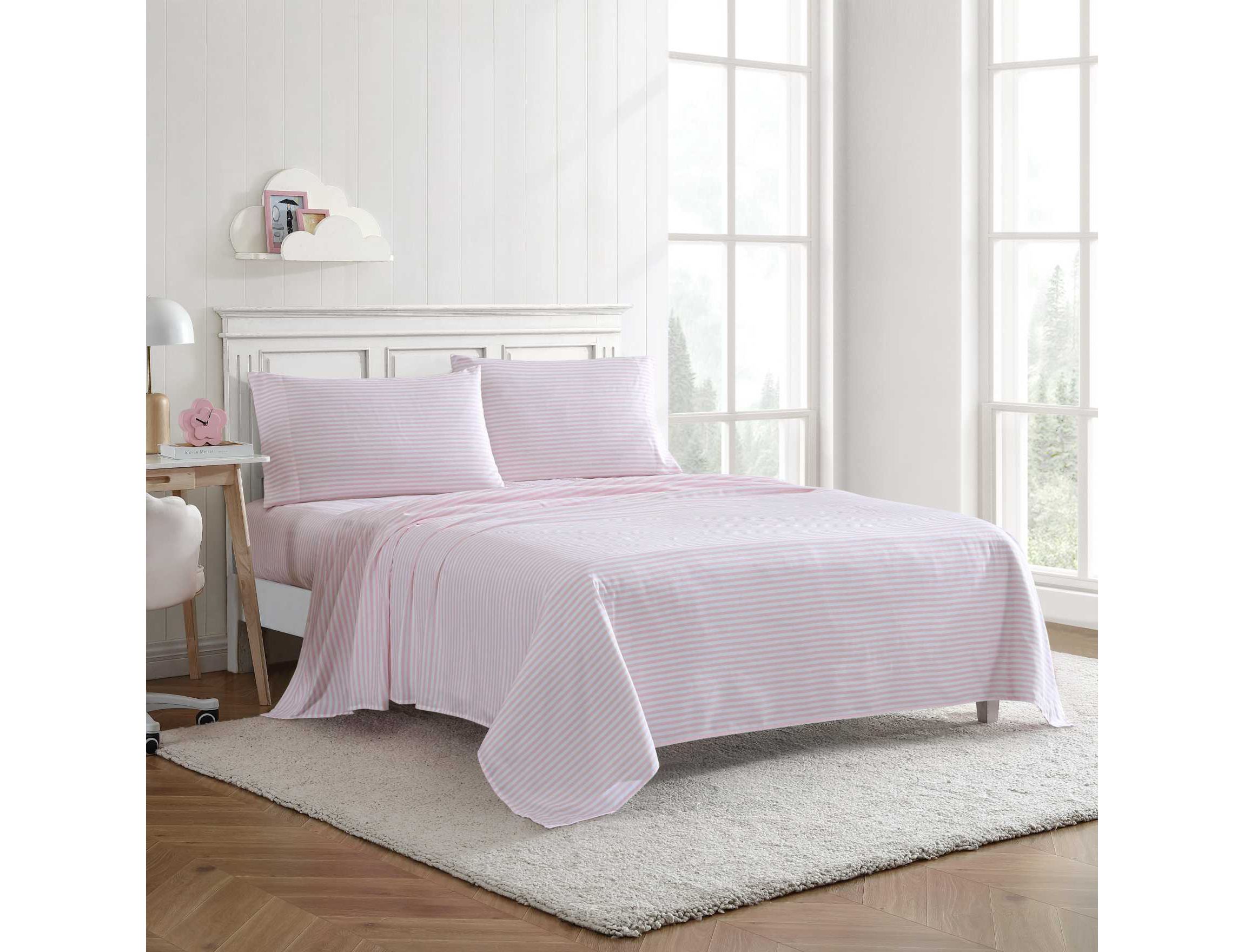 Little Stripe Microfiber Sheet Set