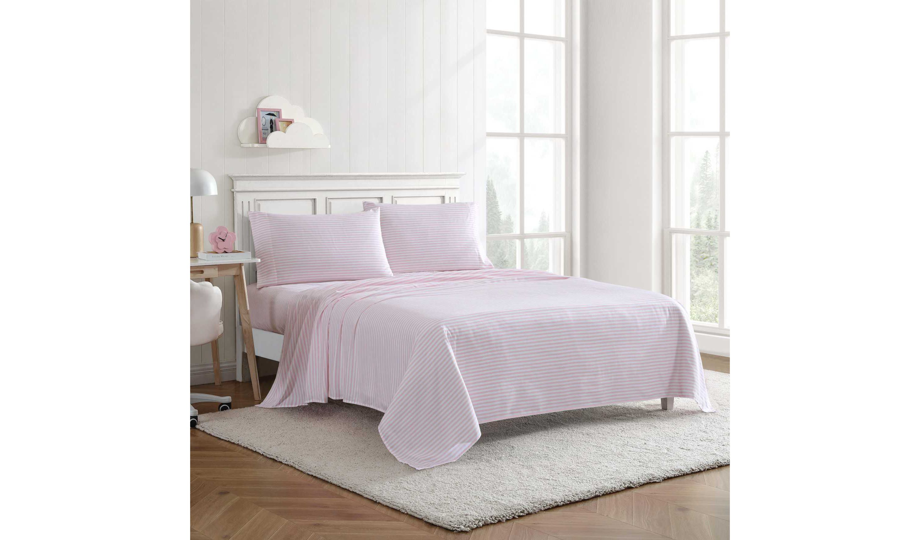 Little Stripe Microfiber Sheet Set