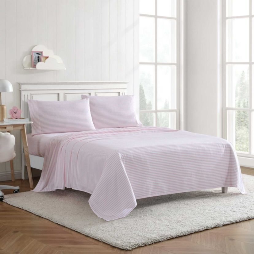Little Stripe Microfiber Sheet Set