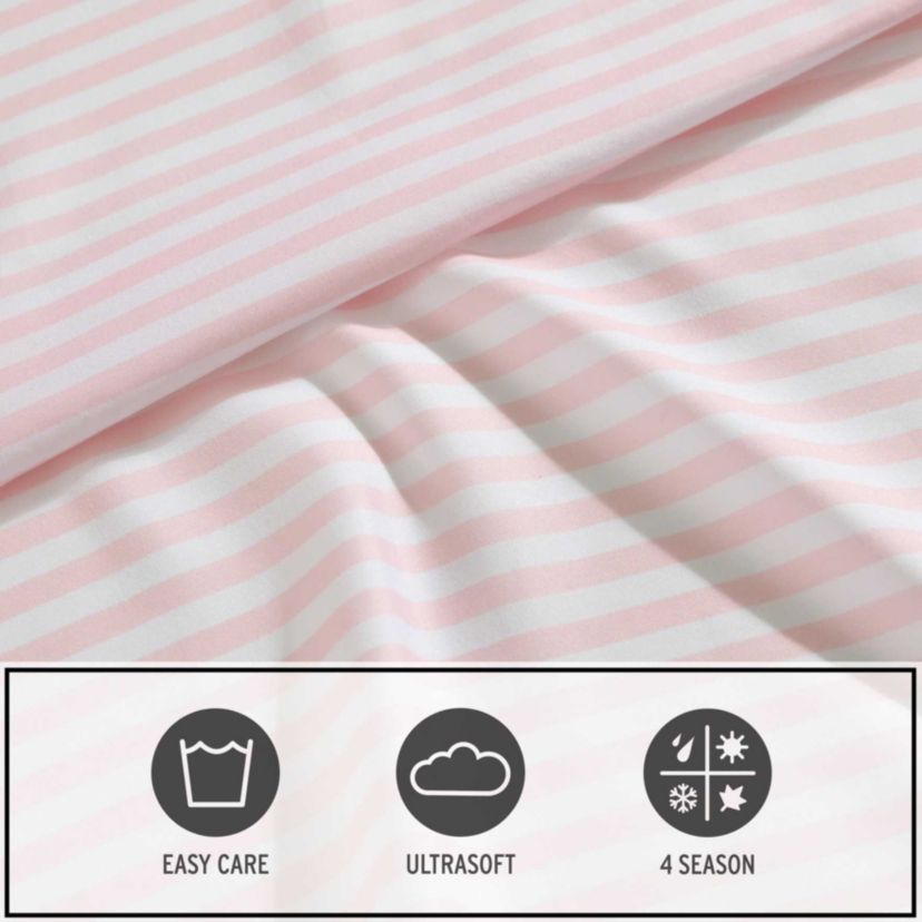 Little Stripe Microfiber Sheet Set