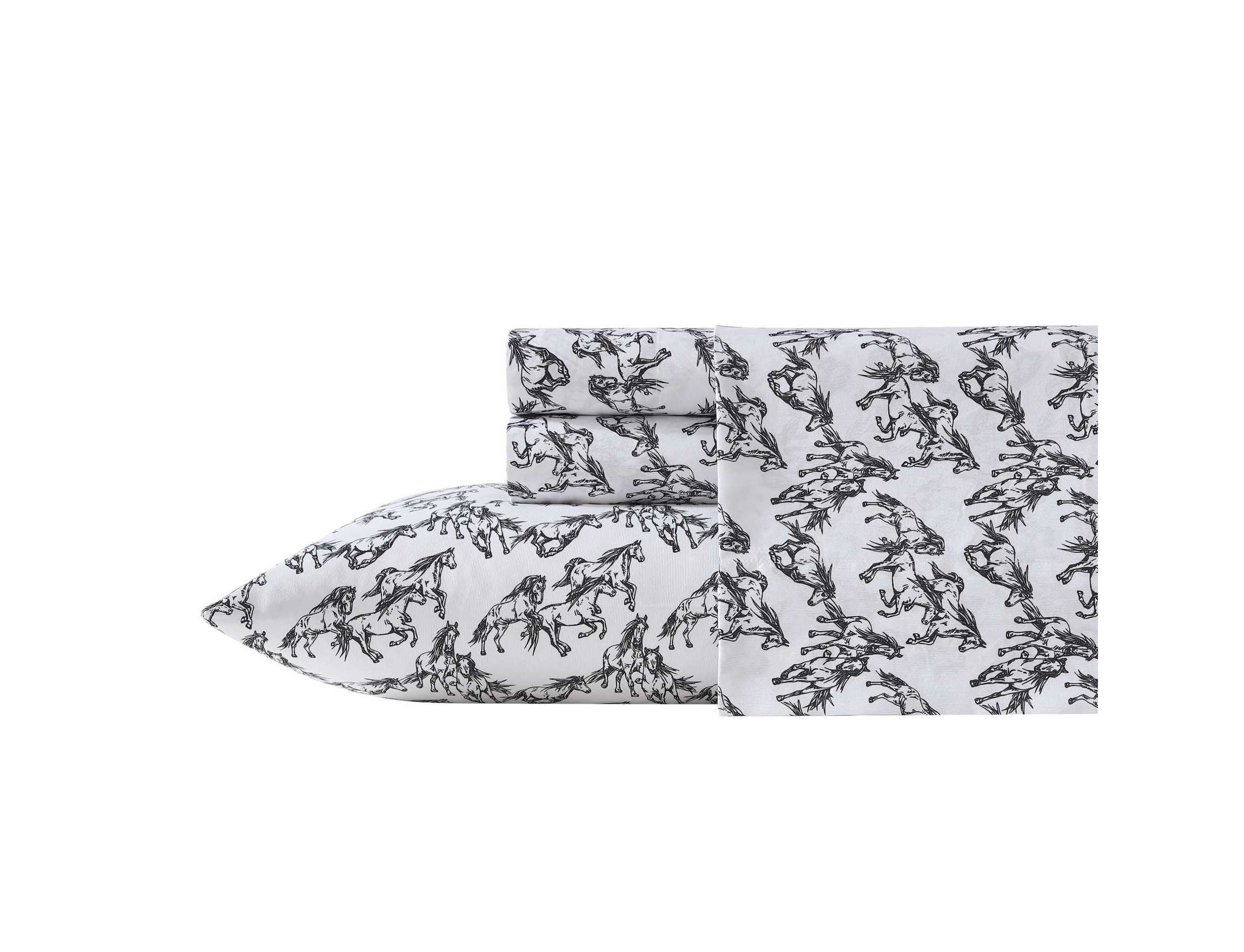 Mustangs Microfiber Sheet Set