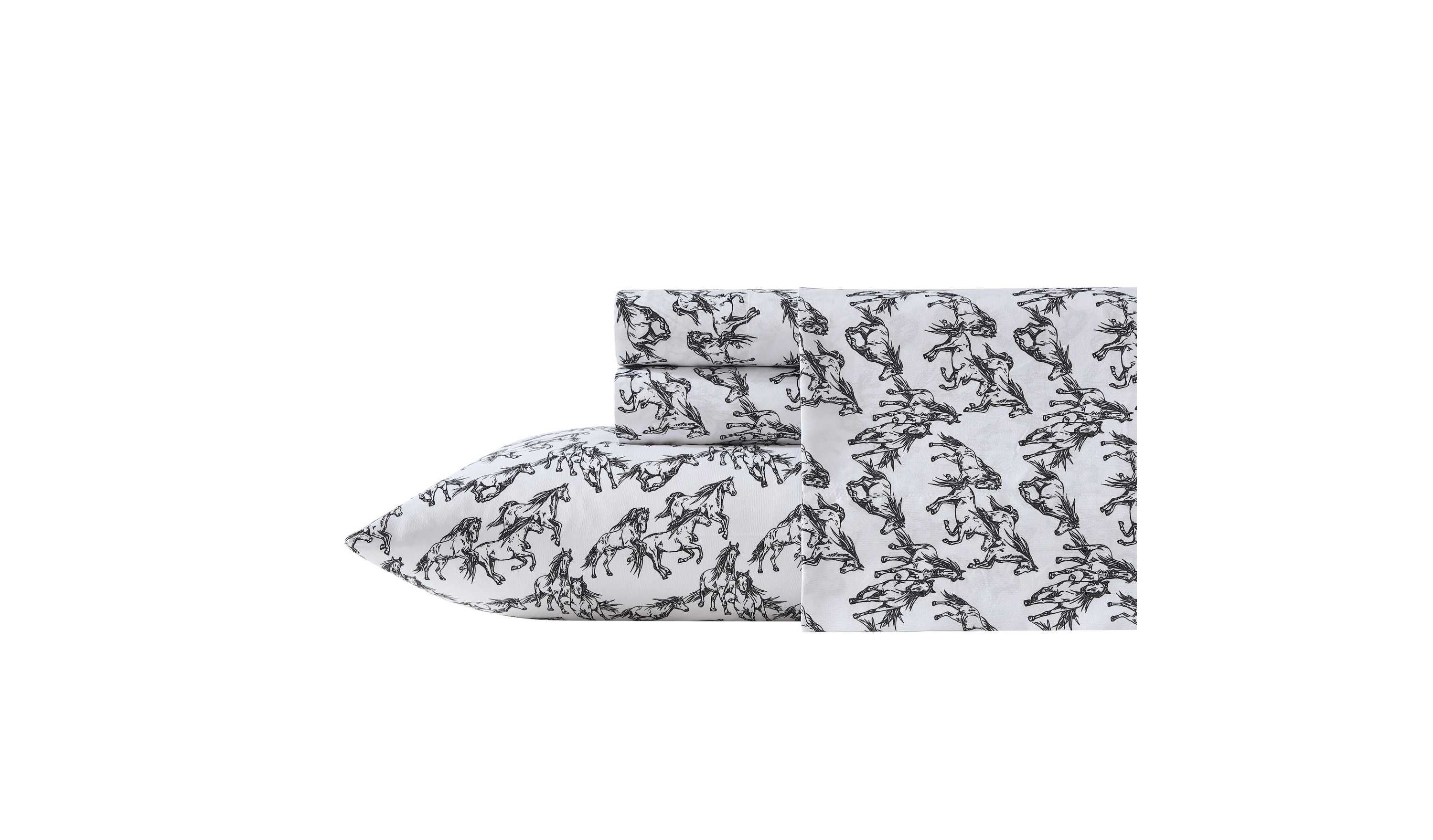Mustangs Microfiber Sheet Set