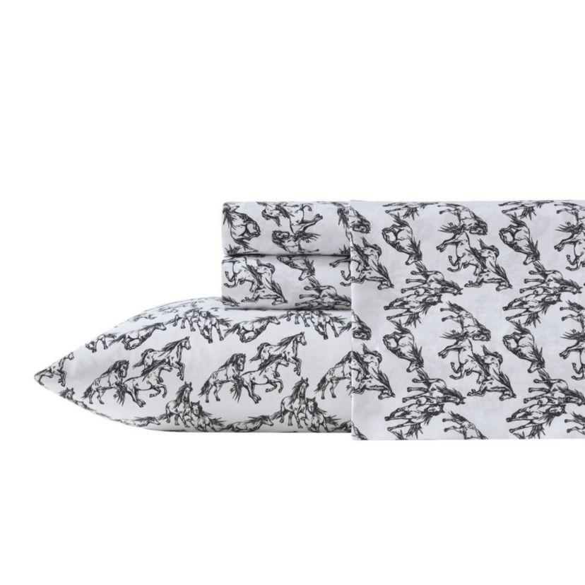Mustangs Microfiber Sheet Set