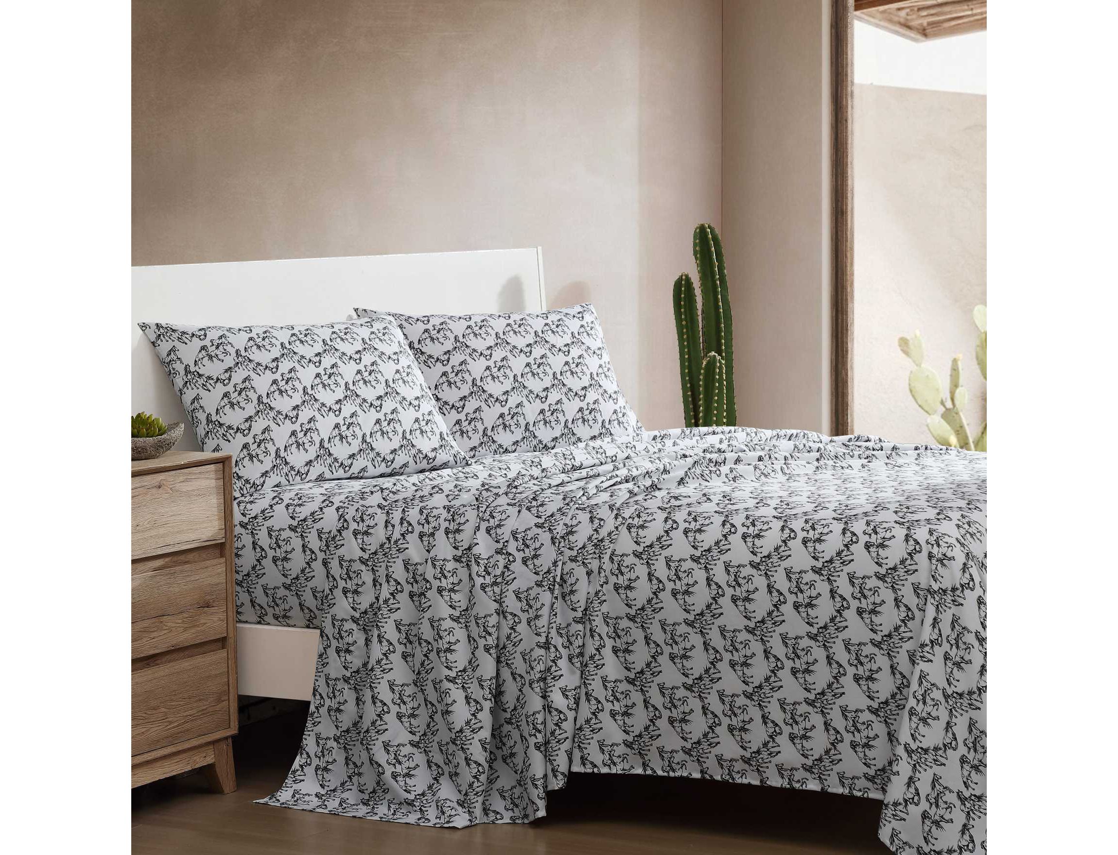 Mustangs Microfiber Sheet Set