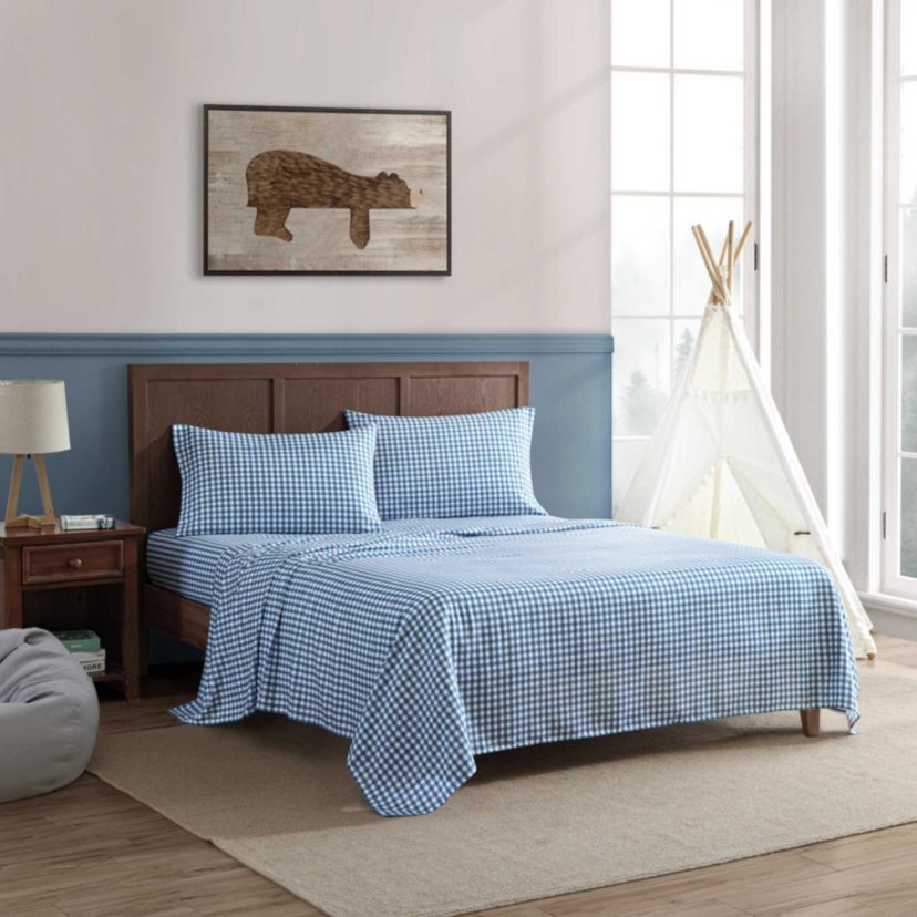 Preston Check Microfiber Sheet Set