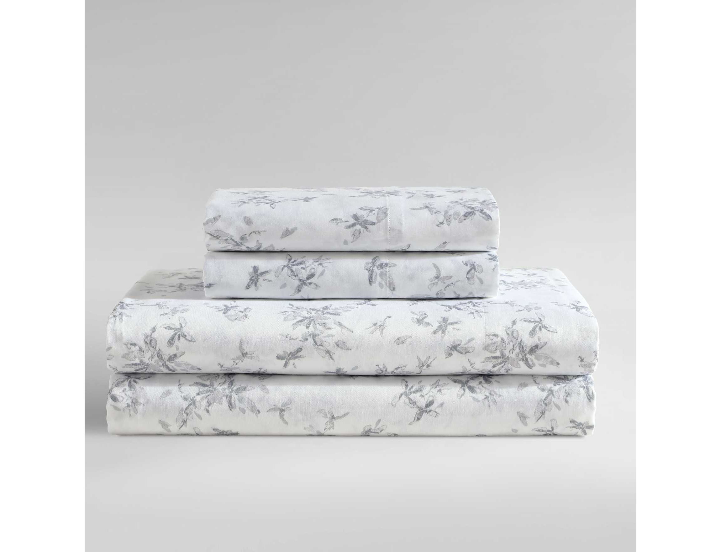 Abstract Floral Cotton Sheet Set