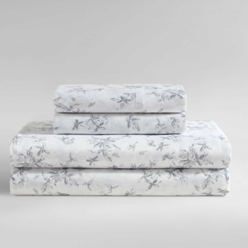 Abstract Floral Cotton Sheet Set