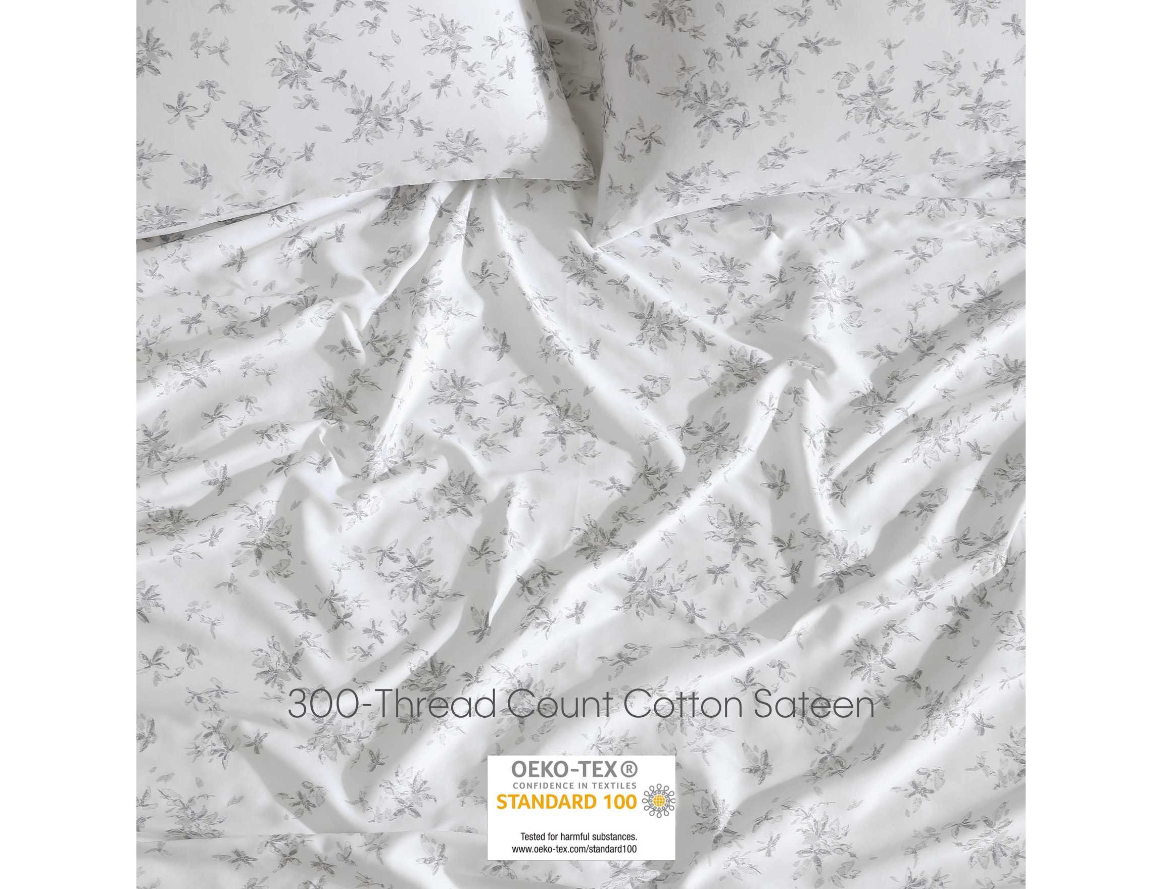 Abstract Floral Cotton Sheet Set