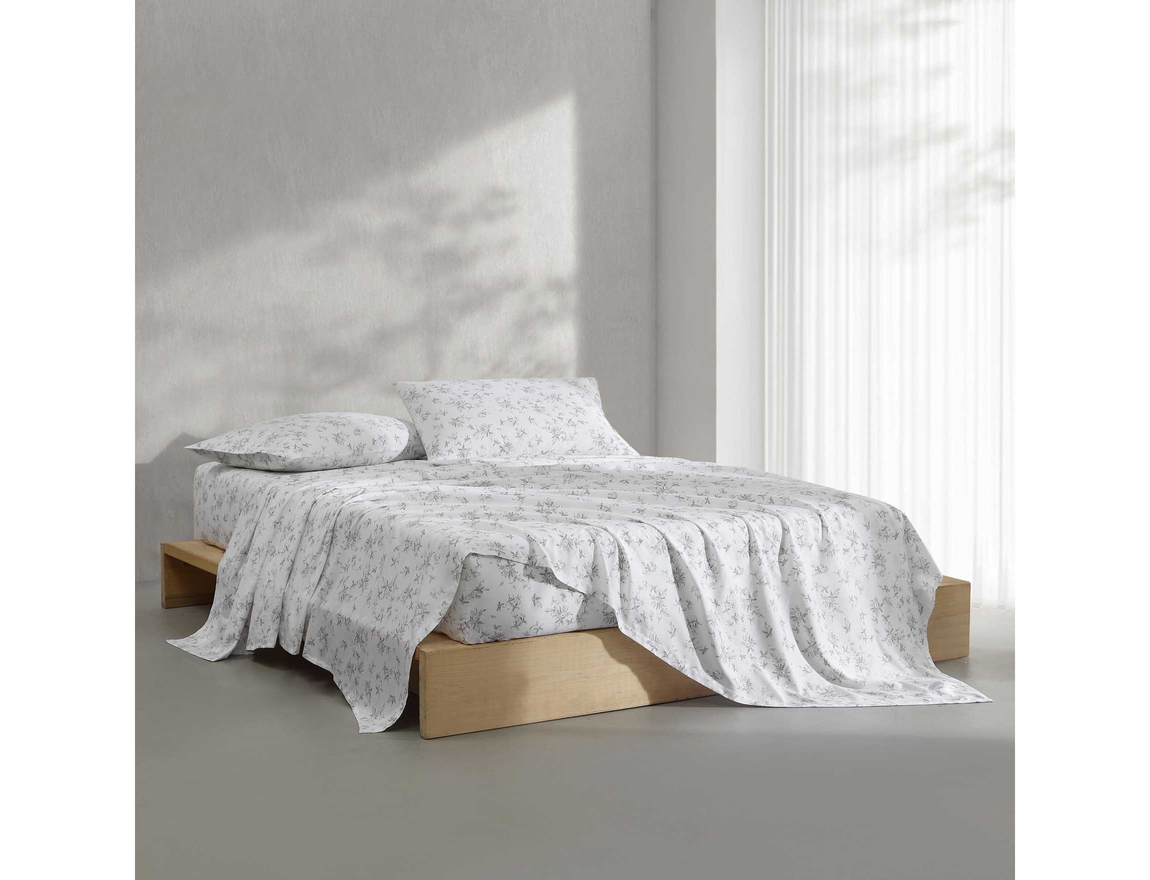 Abstract Floral Cotton Sheet Set