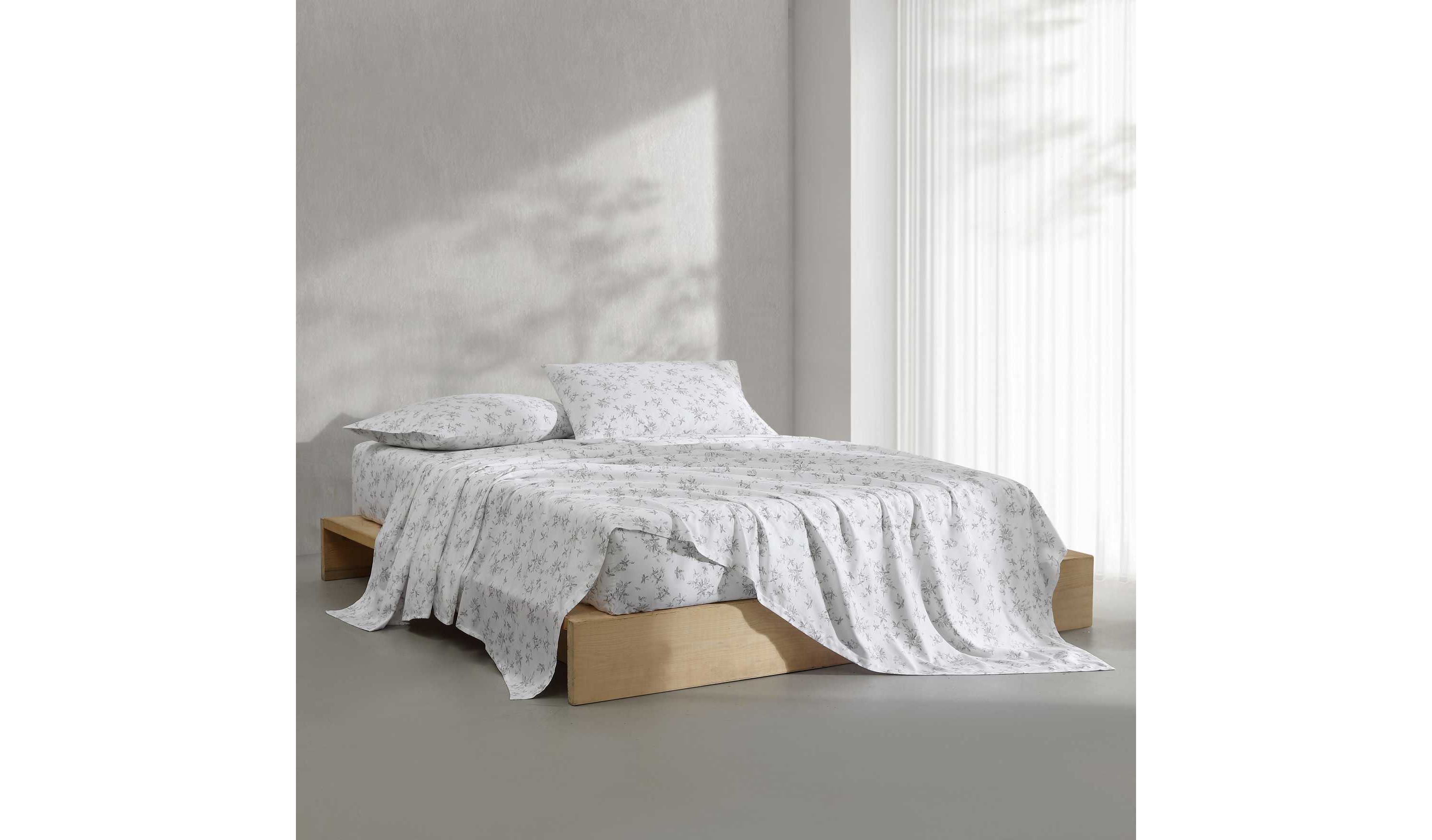 Abstract Floral Cotton Sheet Set