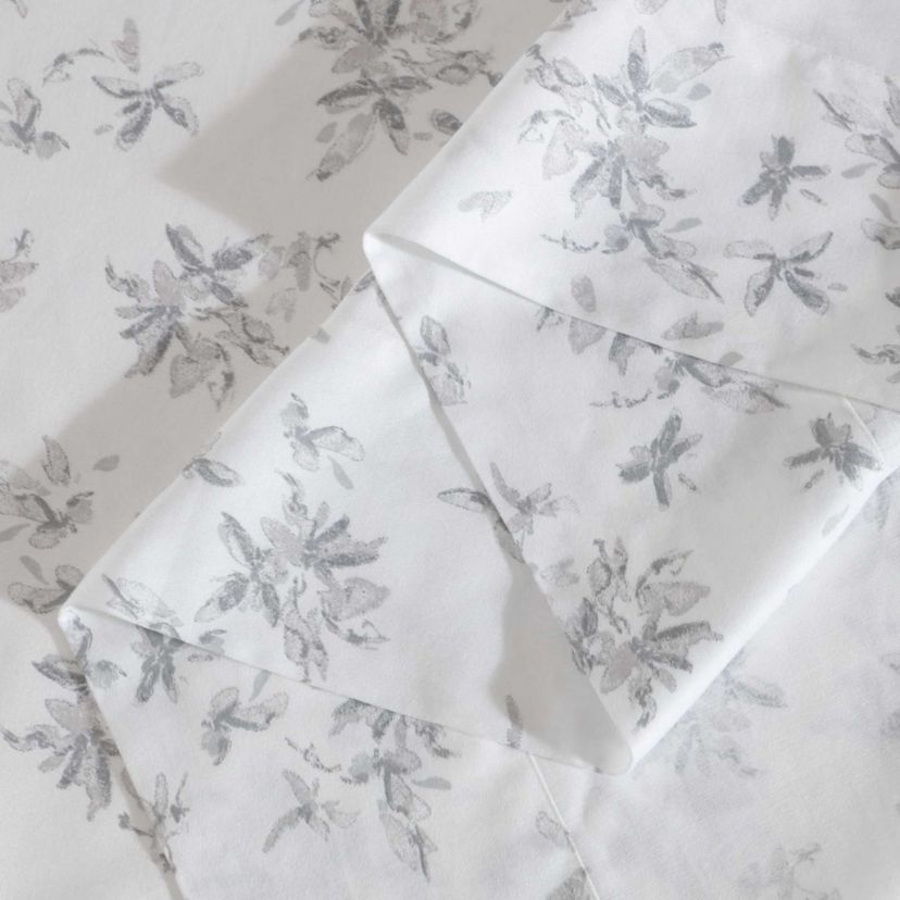 Abstract Floral Cotton Sheet Set