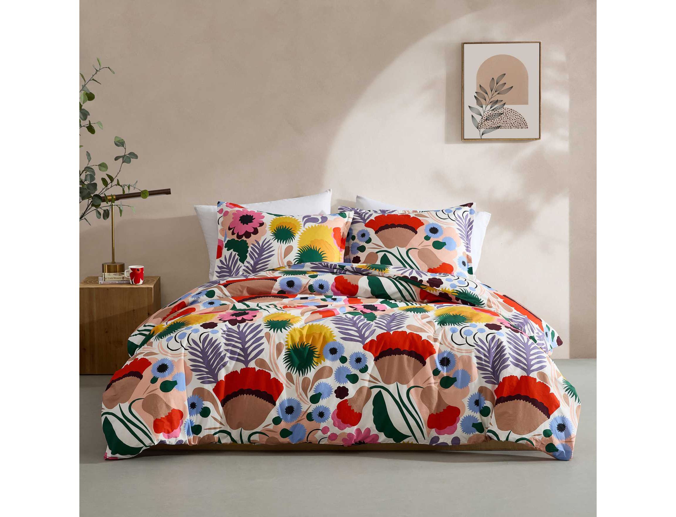 Ojakellukka Cotton Comforter-Sham Set