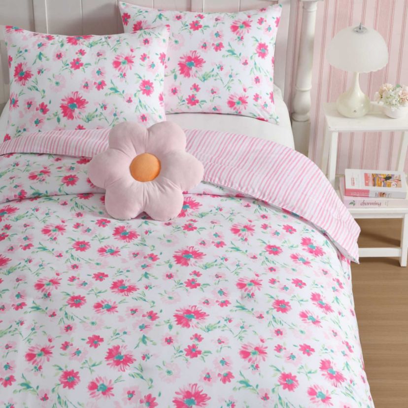 Meadow Daisies Microfiber Comforter Sham Bonus Set