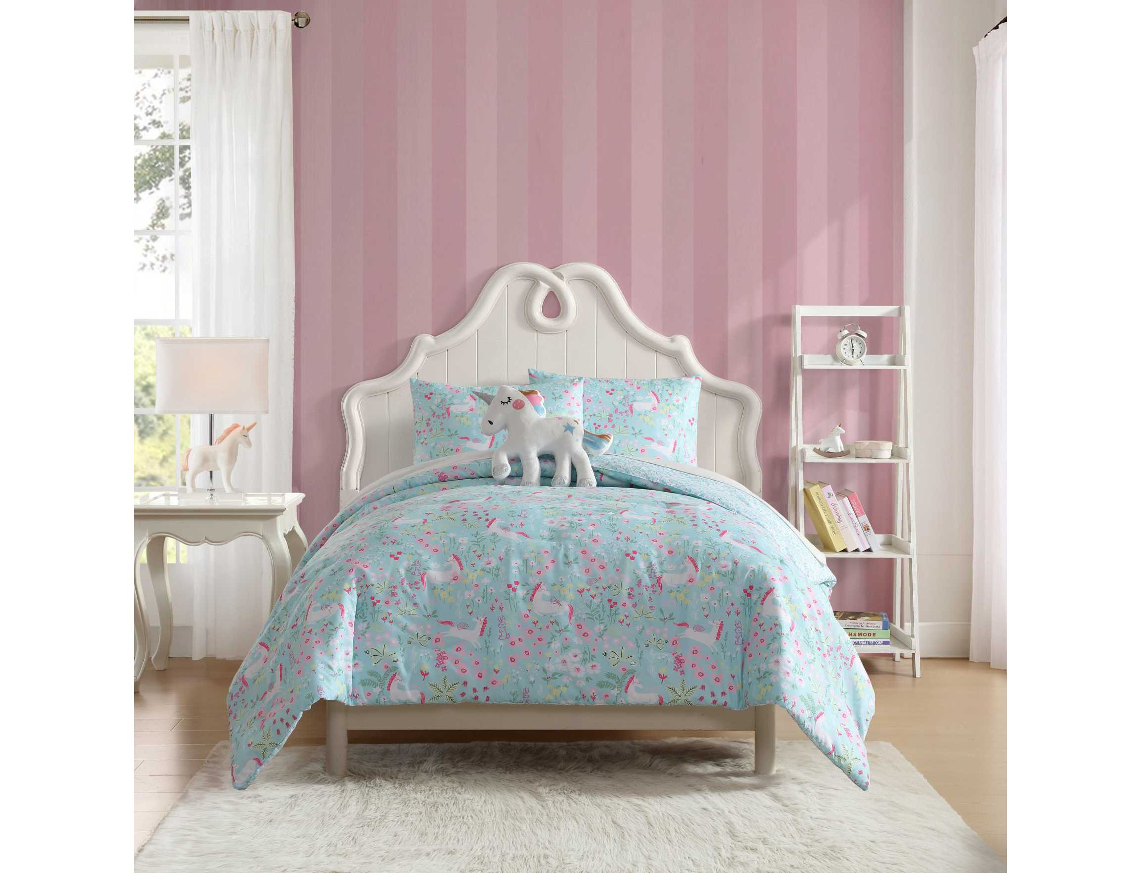 Magical Unicorns Microfiber Comforter Sham Bonus Set