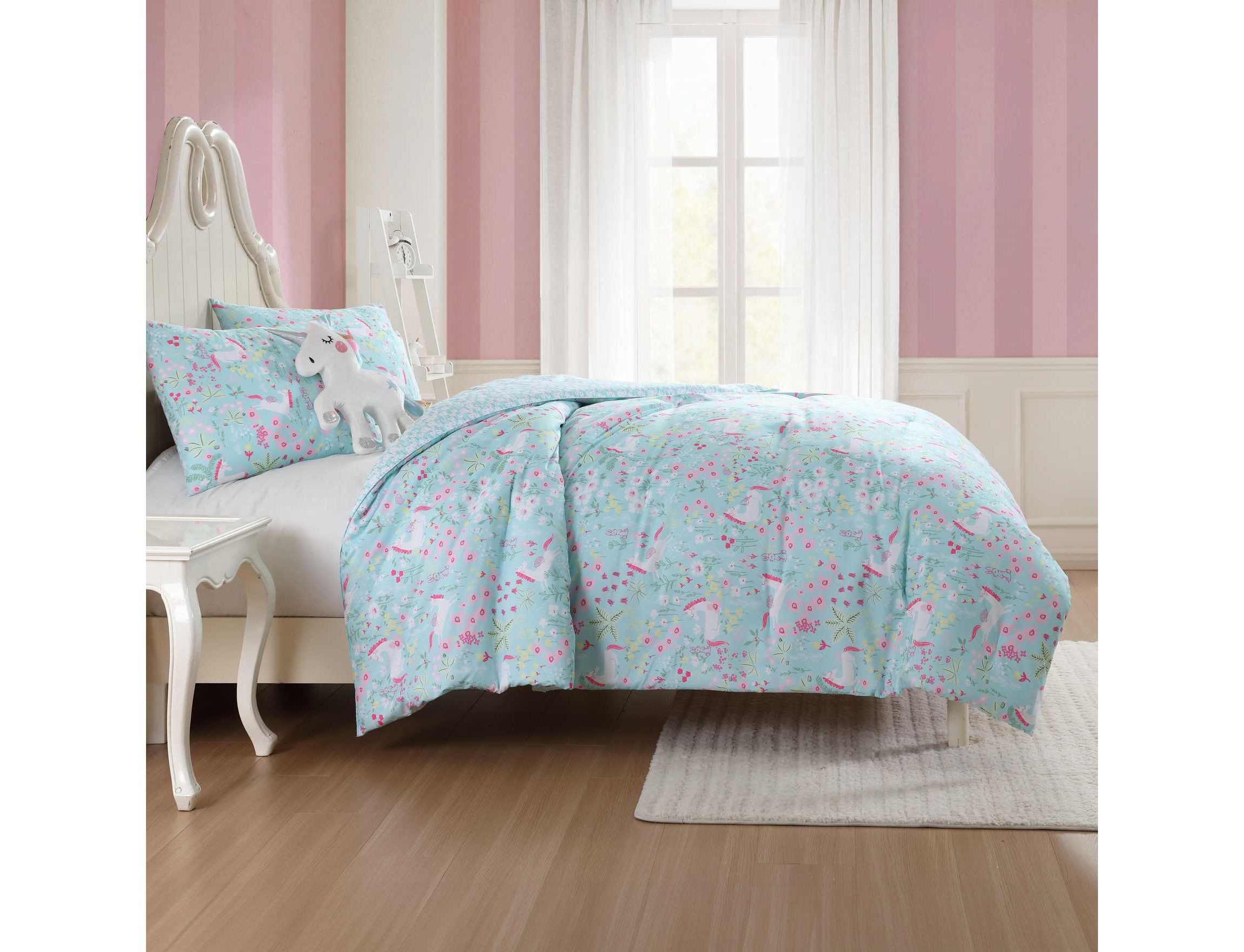 Magical Unicorns Microfiber Comforter Sham Bonus Set