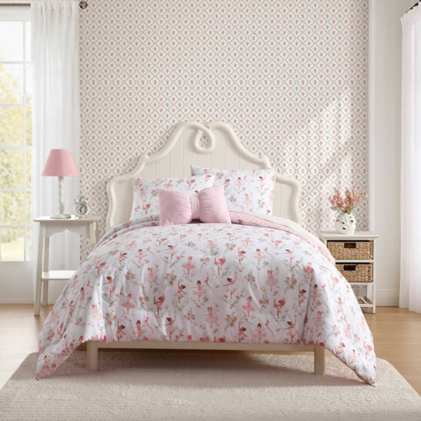 Ballerina Divas Microfiber Comforter Sham Bonus Set