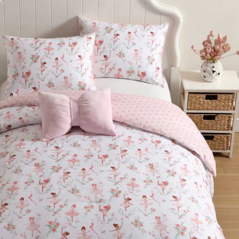 Ballerina Divas Microfiber Comforter Sham Bonus Set