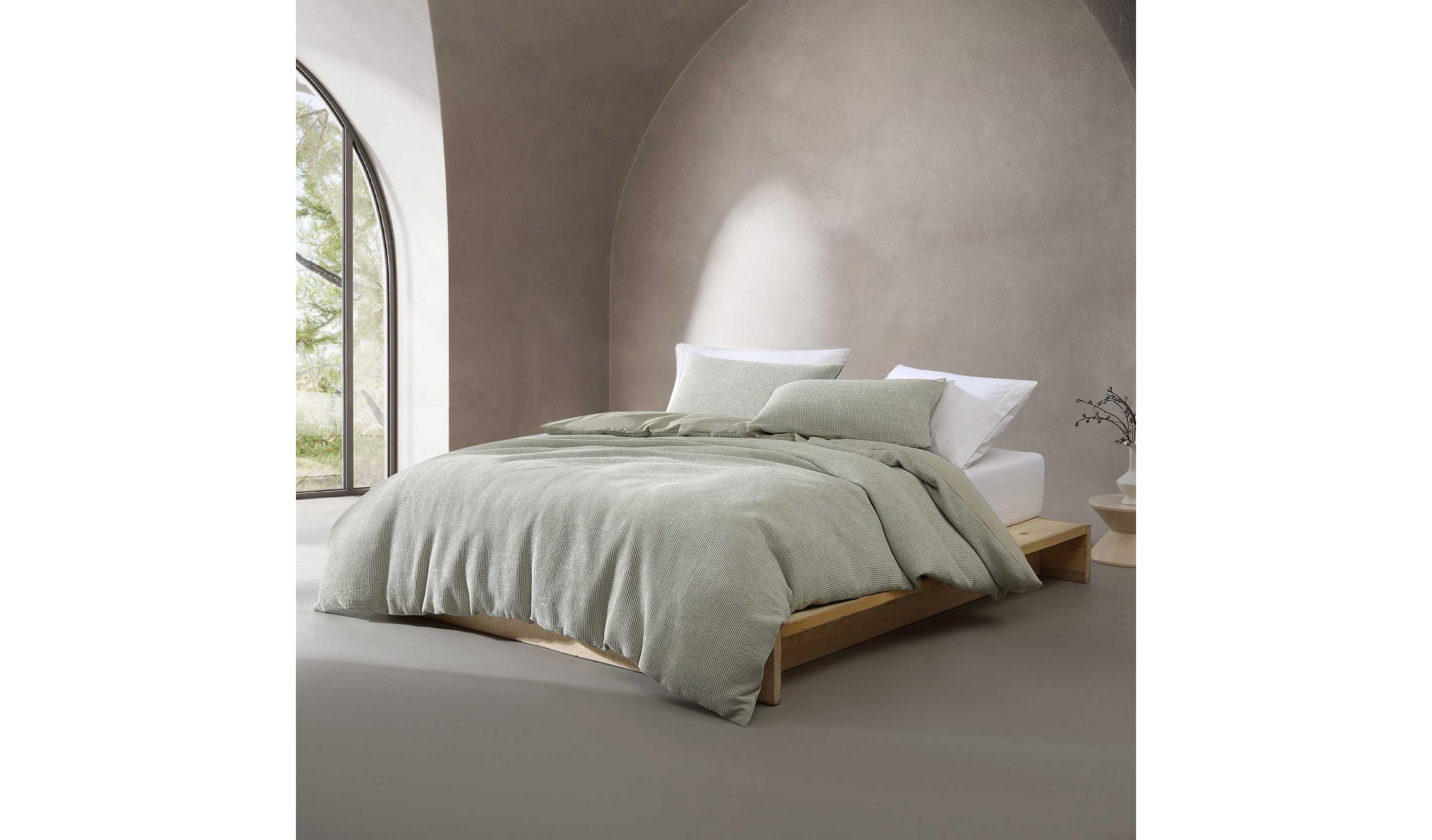 Microwaffle Cotton Comforter-Sham Set