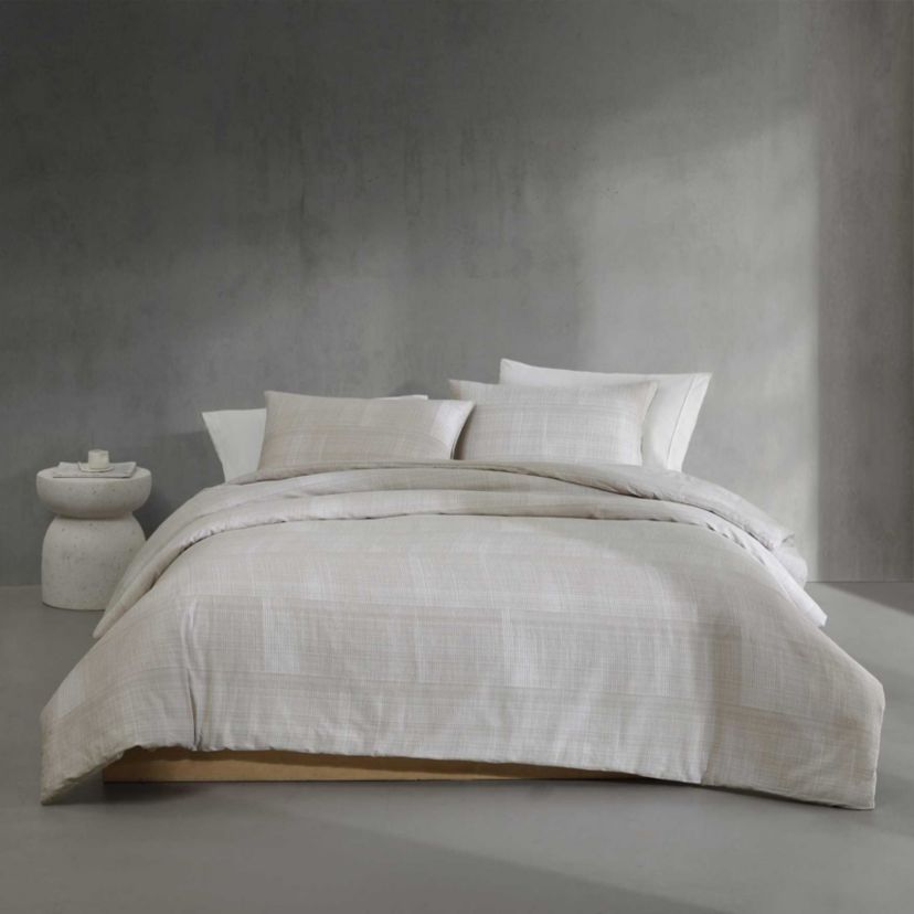 Textural Rib Cotton Comforter-Sham Set
