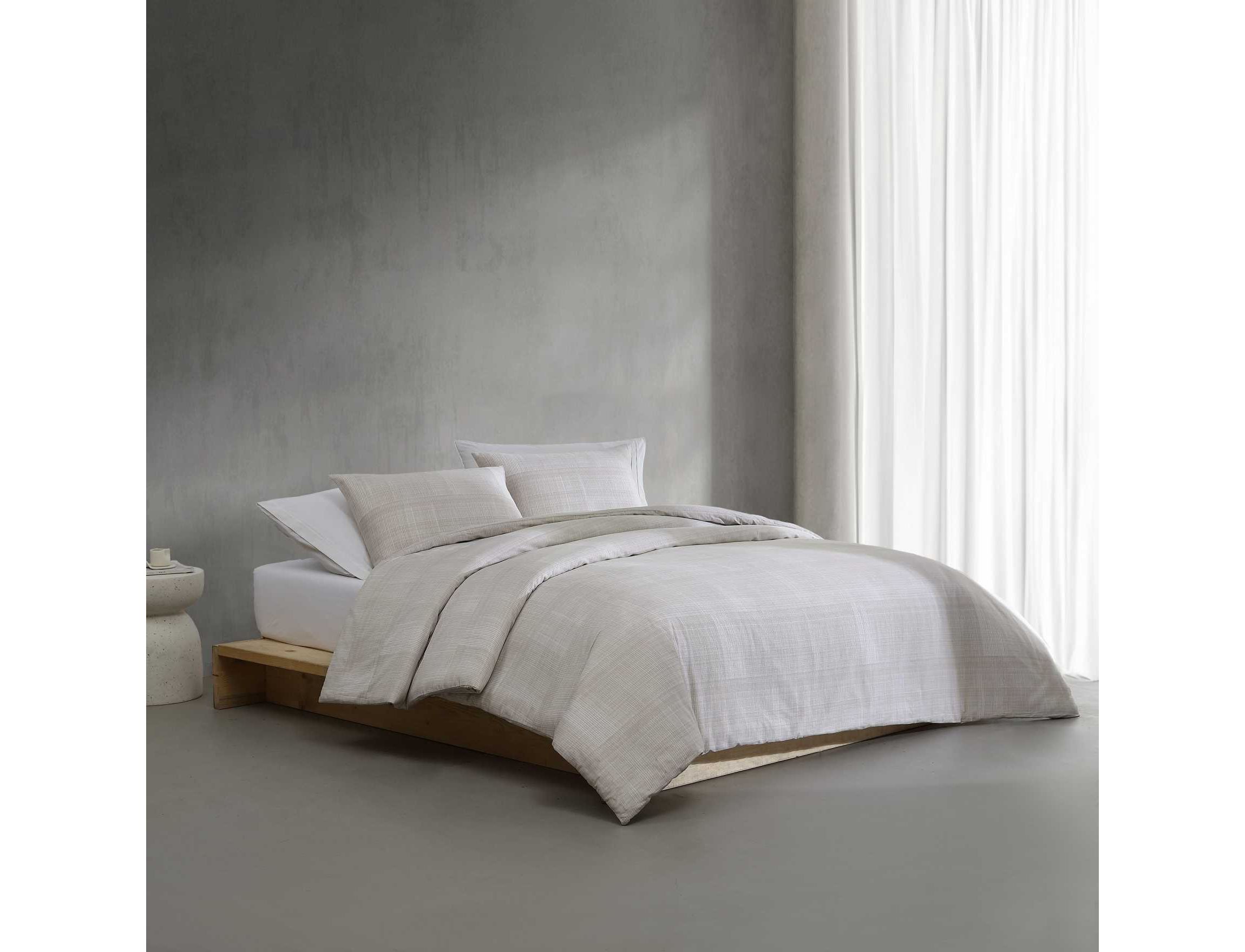 Textural Rib Cotton Comforter-Sham Set