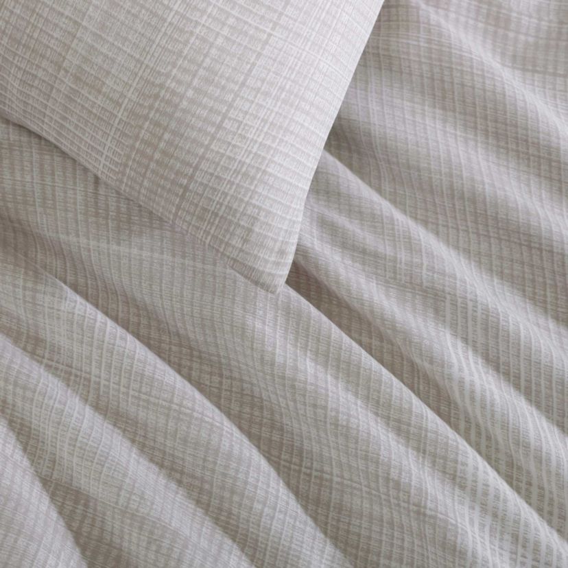 Textural Rib Cotton Comforter-Sham Set