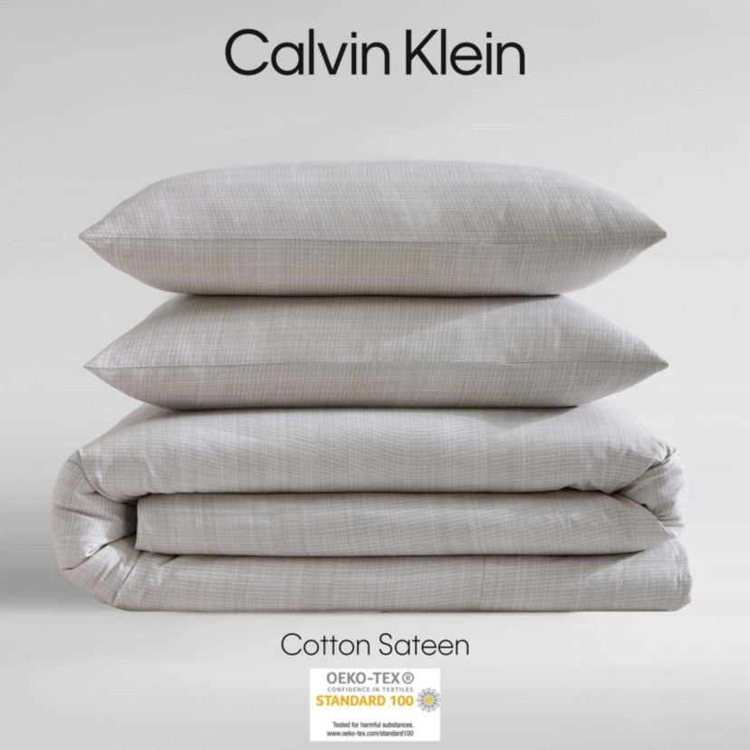 Textural Rib Cotton Comforter-Sham Set
