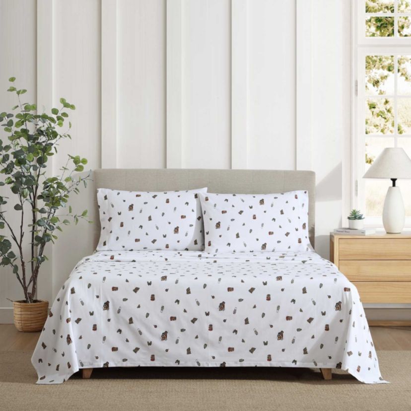 Buddy Camping Allover Cotton Sheet Set