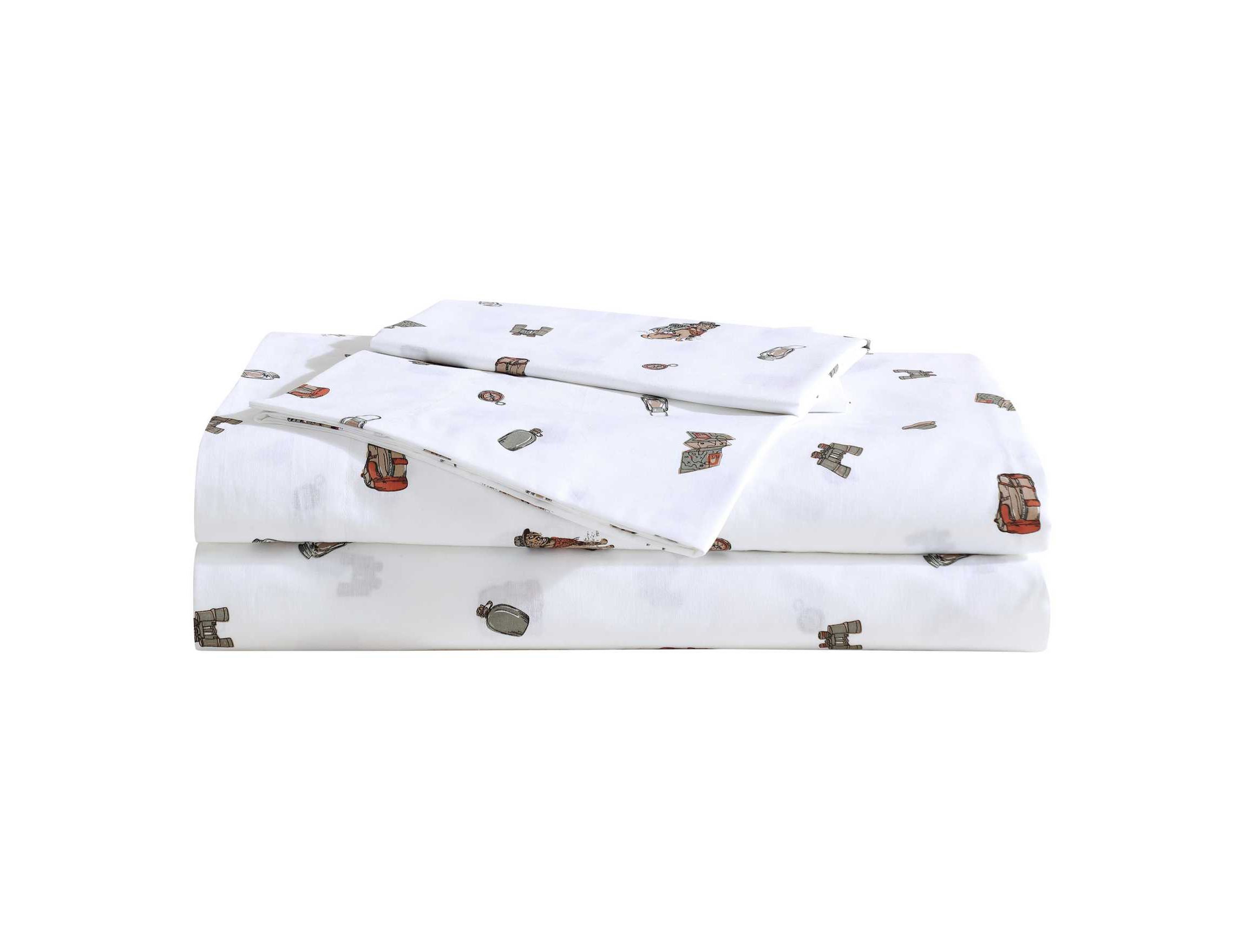 Buddy Camping Allover Cotton Sheet Set