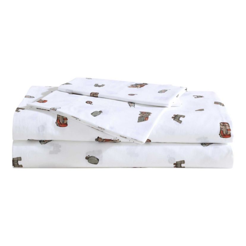 Buddy Camping Allover Cotton Sheet Set
