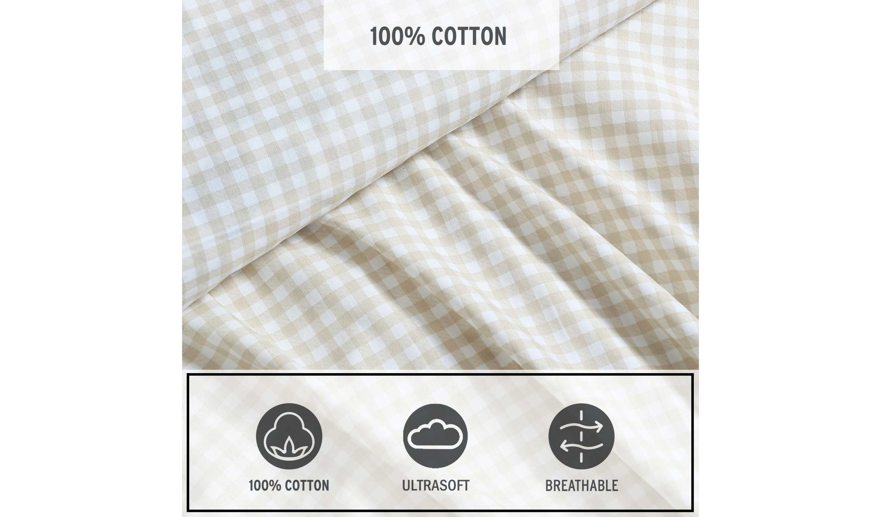 Little Gingham Cotton Sheet Set