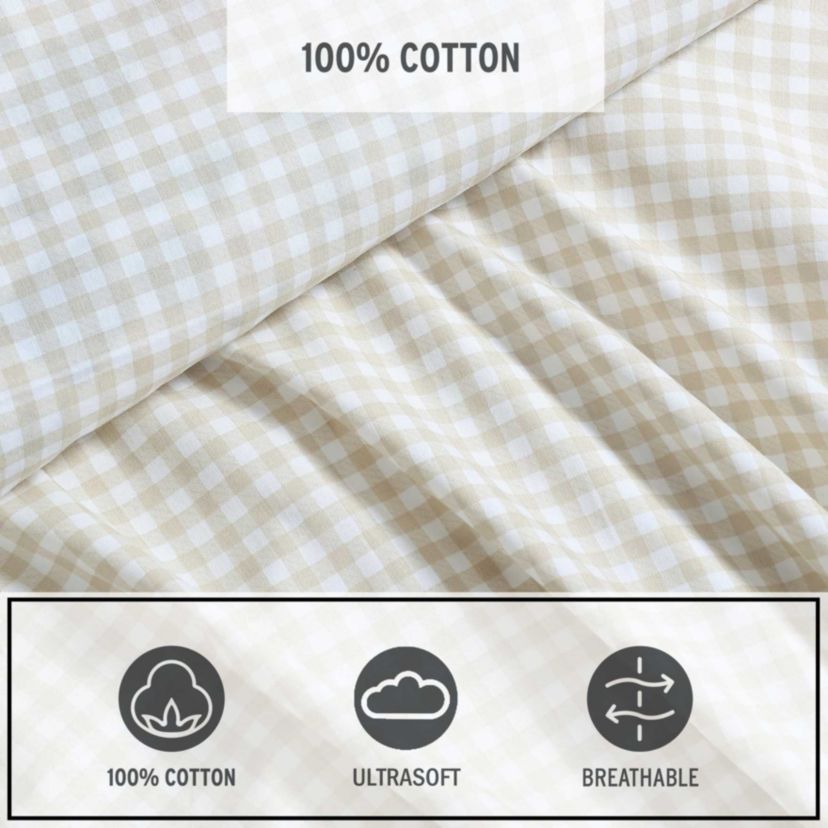 Little Gingham Cotton Sheet Set
