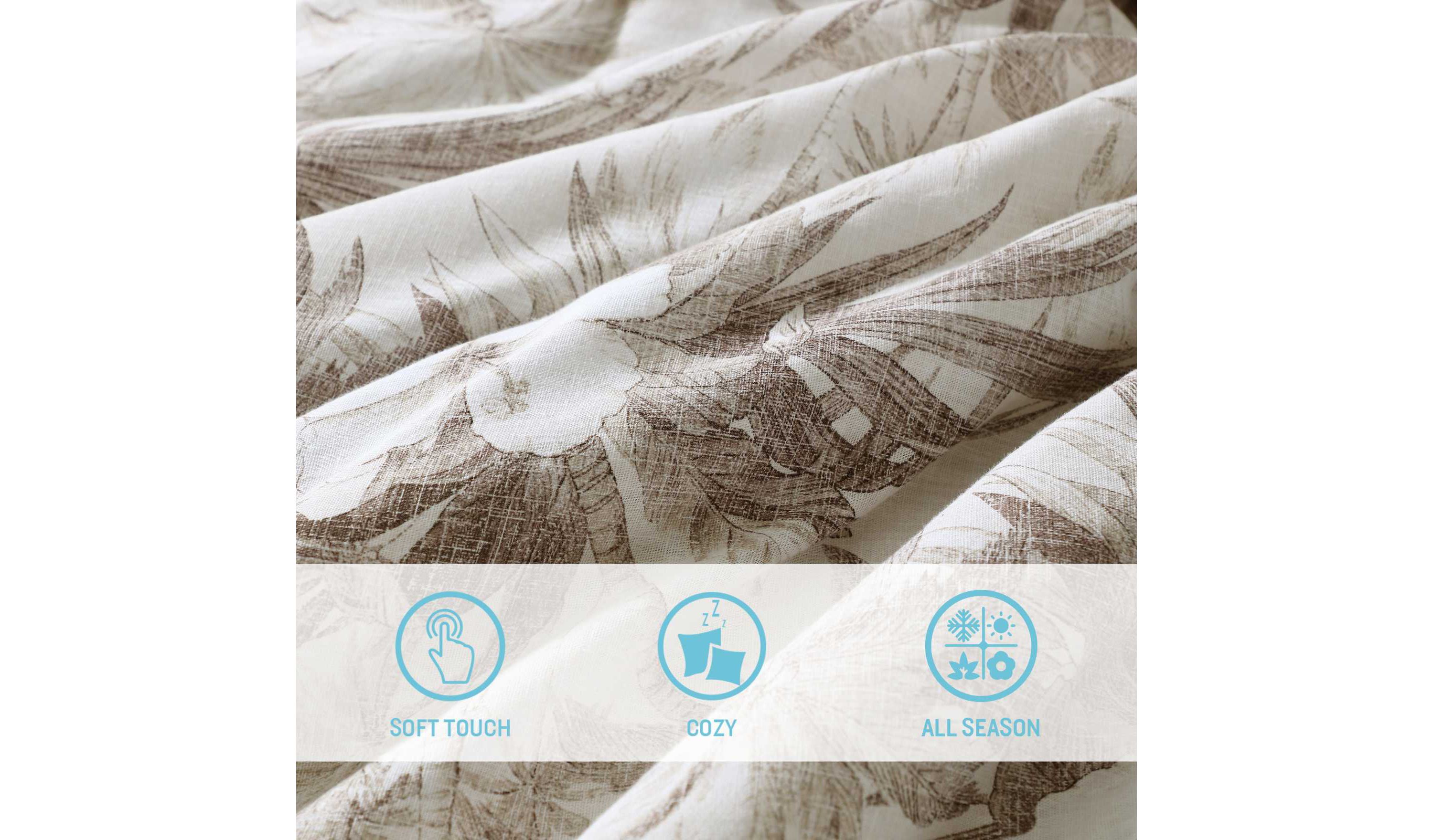 Beachway Blooms  Comforter-Sham Set