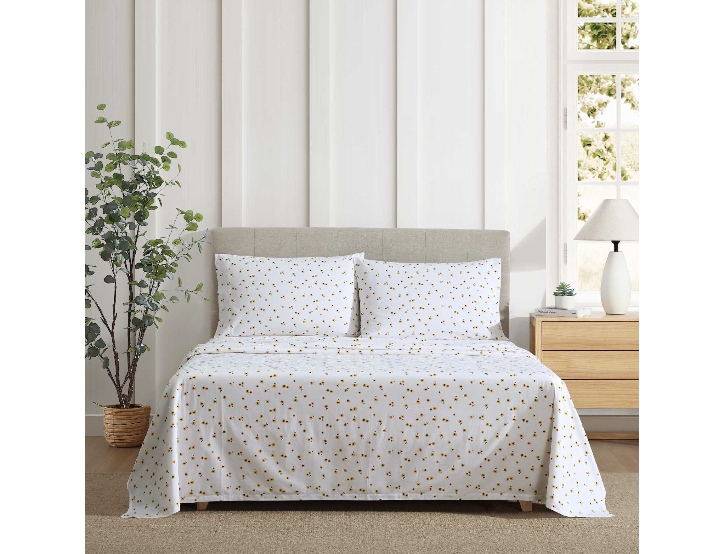 Eddie Sunflower Cotton Sheet Set