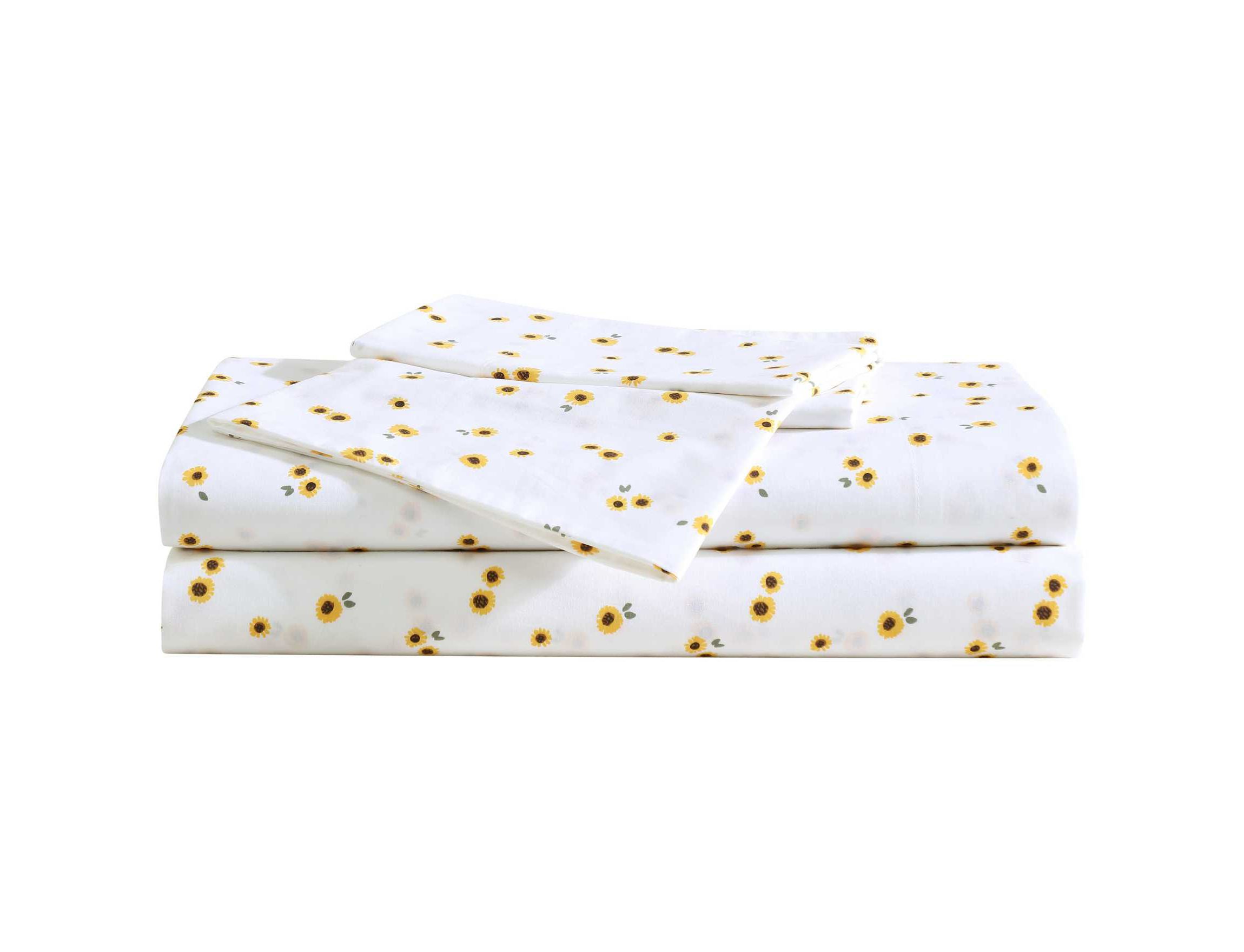 Eddie Sunflower Cotton Sheet Set