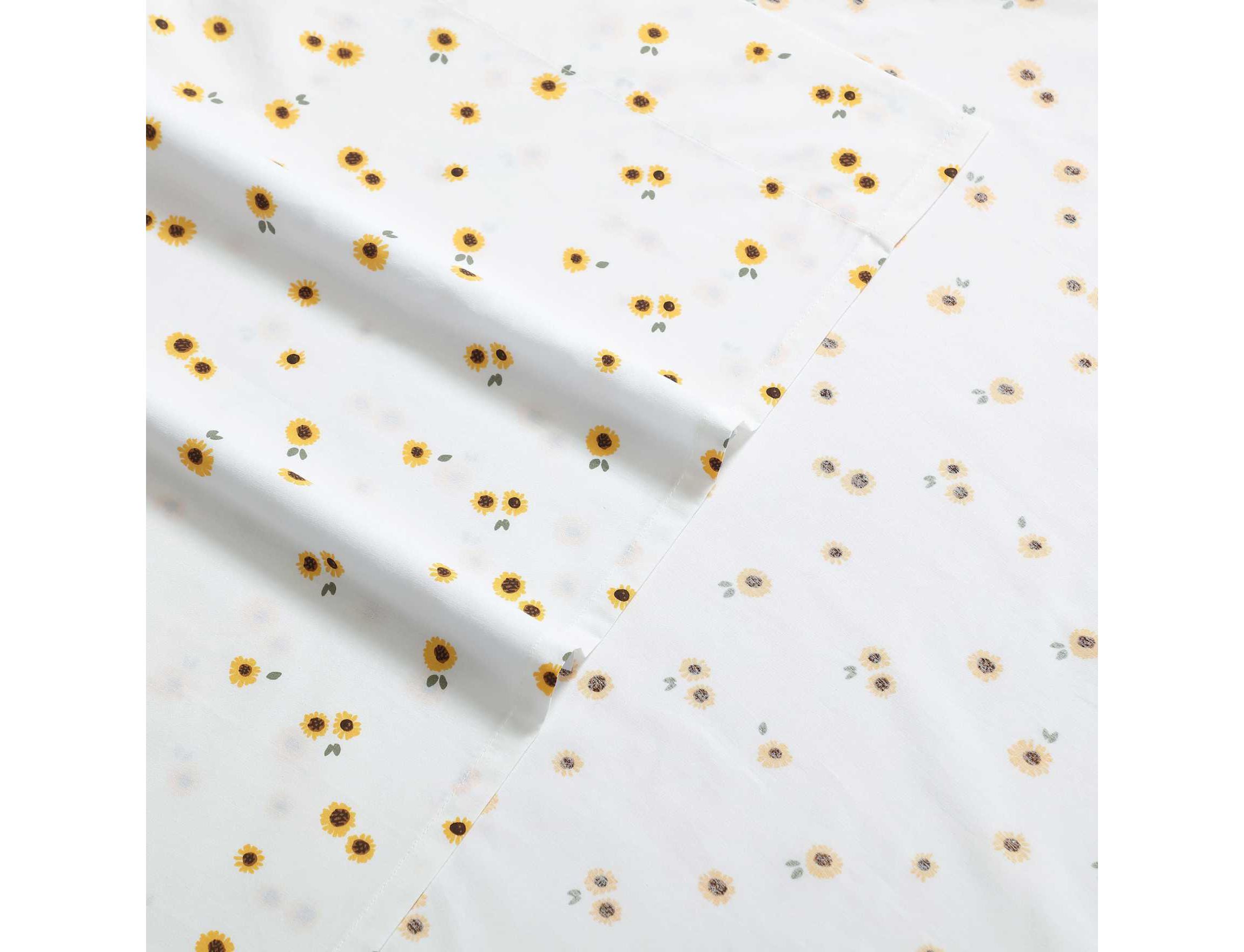 Eddie Sunflower Cotton Sheet Set