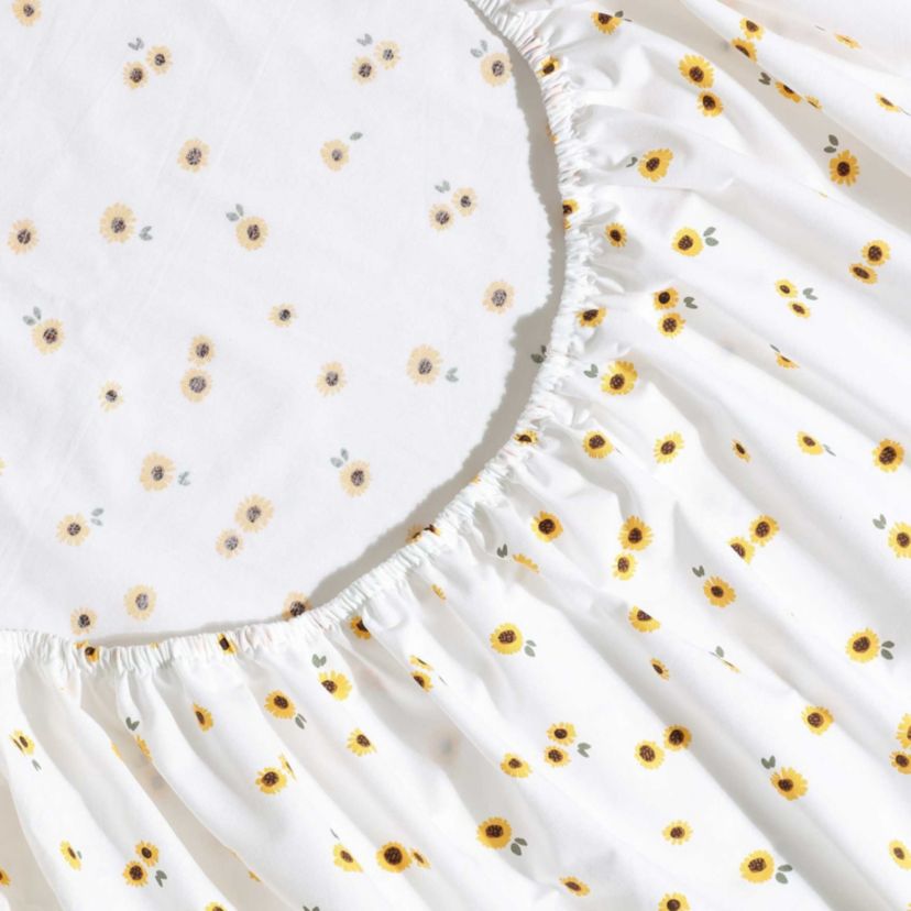 Eddie Sunflower Cotton Sheet Set