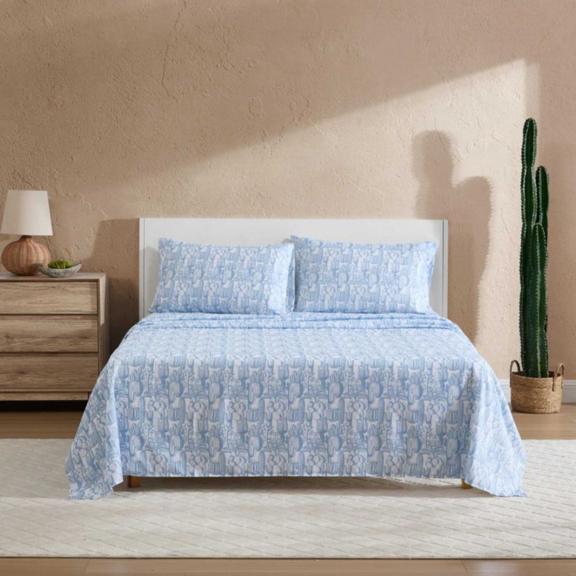 Cactus Toile Microfiber Sheet Set