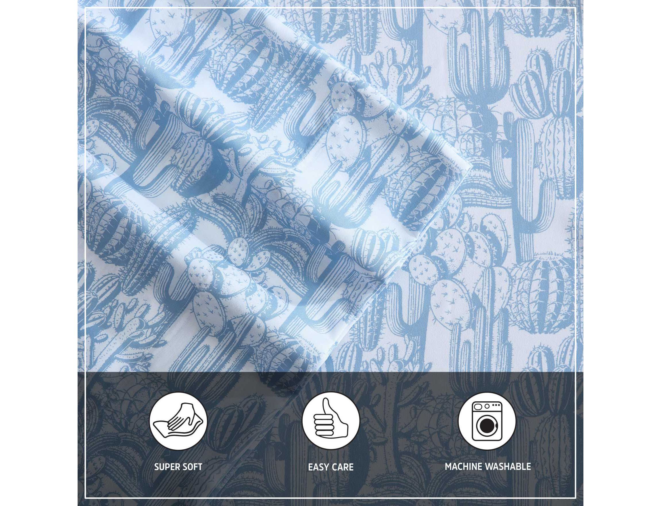 Cactus Toile Microfiber Sheet Set