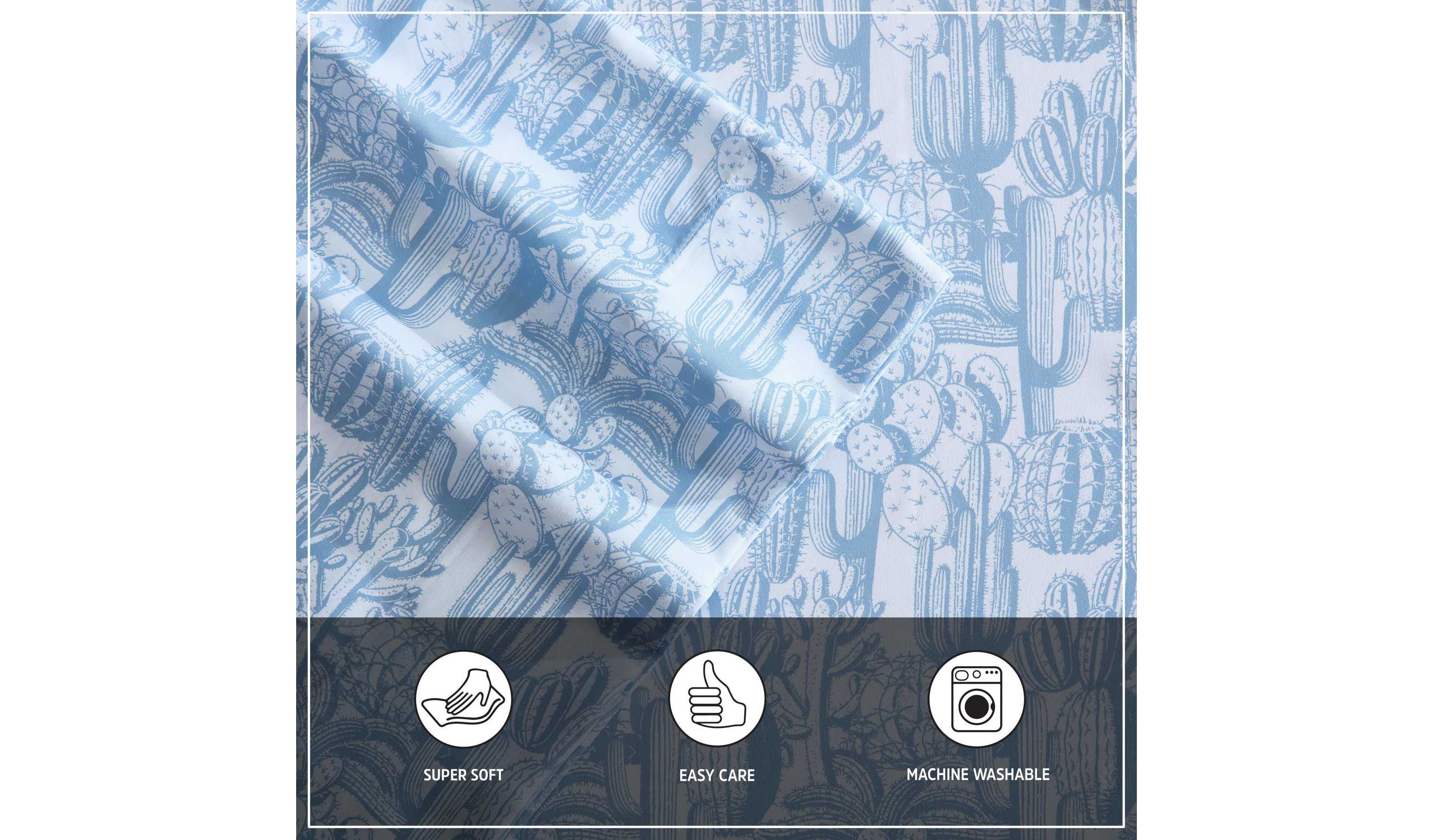 Cactus Toile Microfiber Sheet Set
