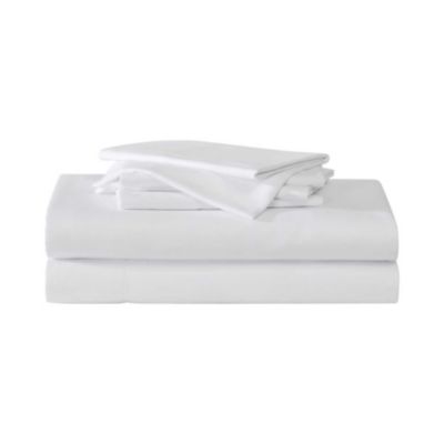 Eddie Bauer Logan Collection Microfiber Sheet Set, White