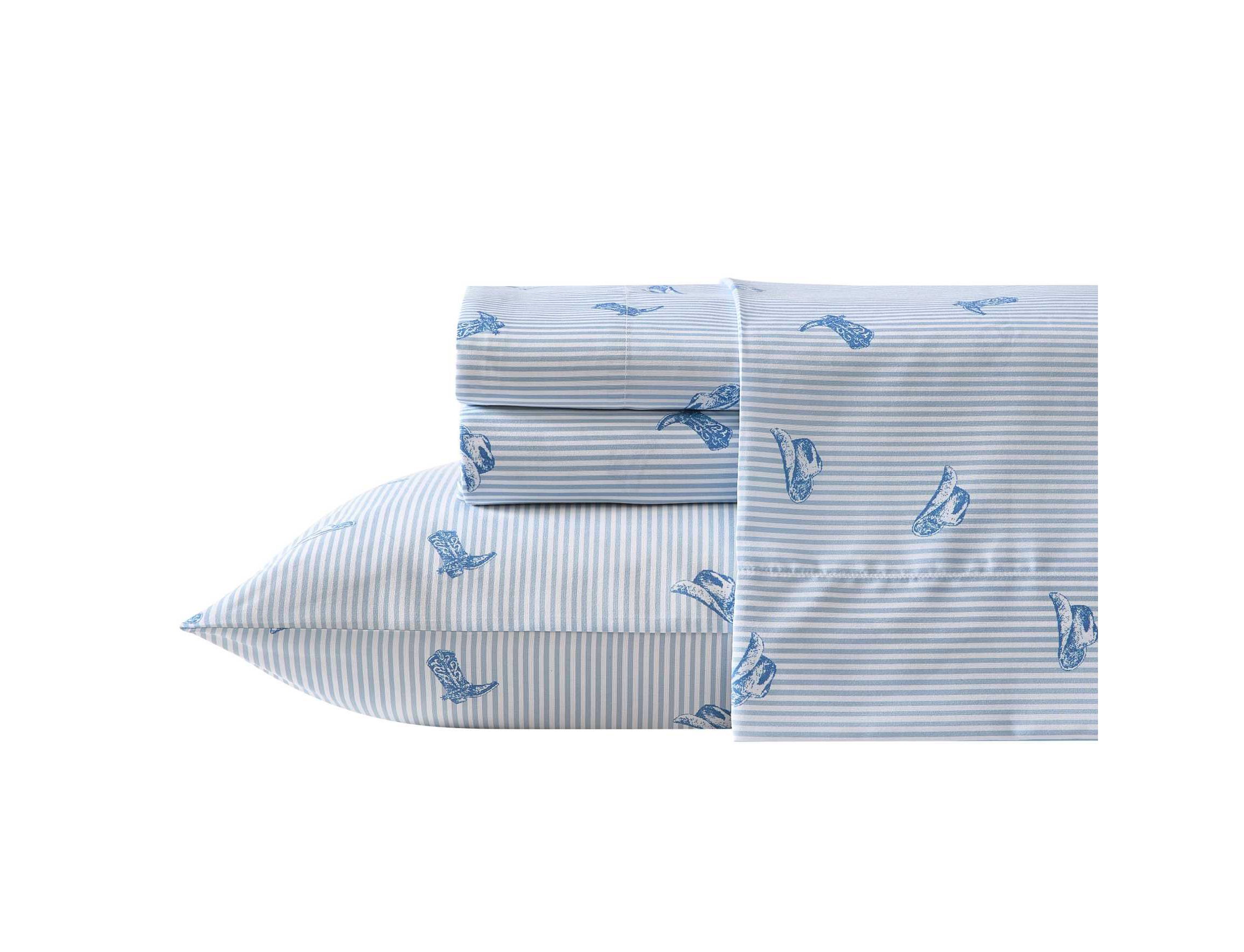 Cowboy Pinstripe Microfiber Sheet Set
