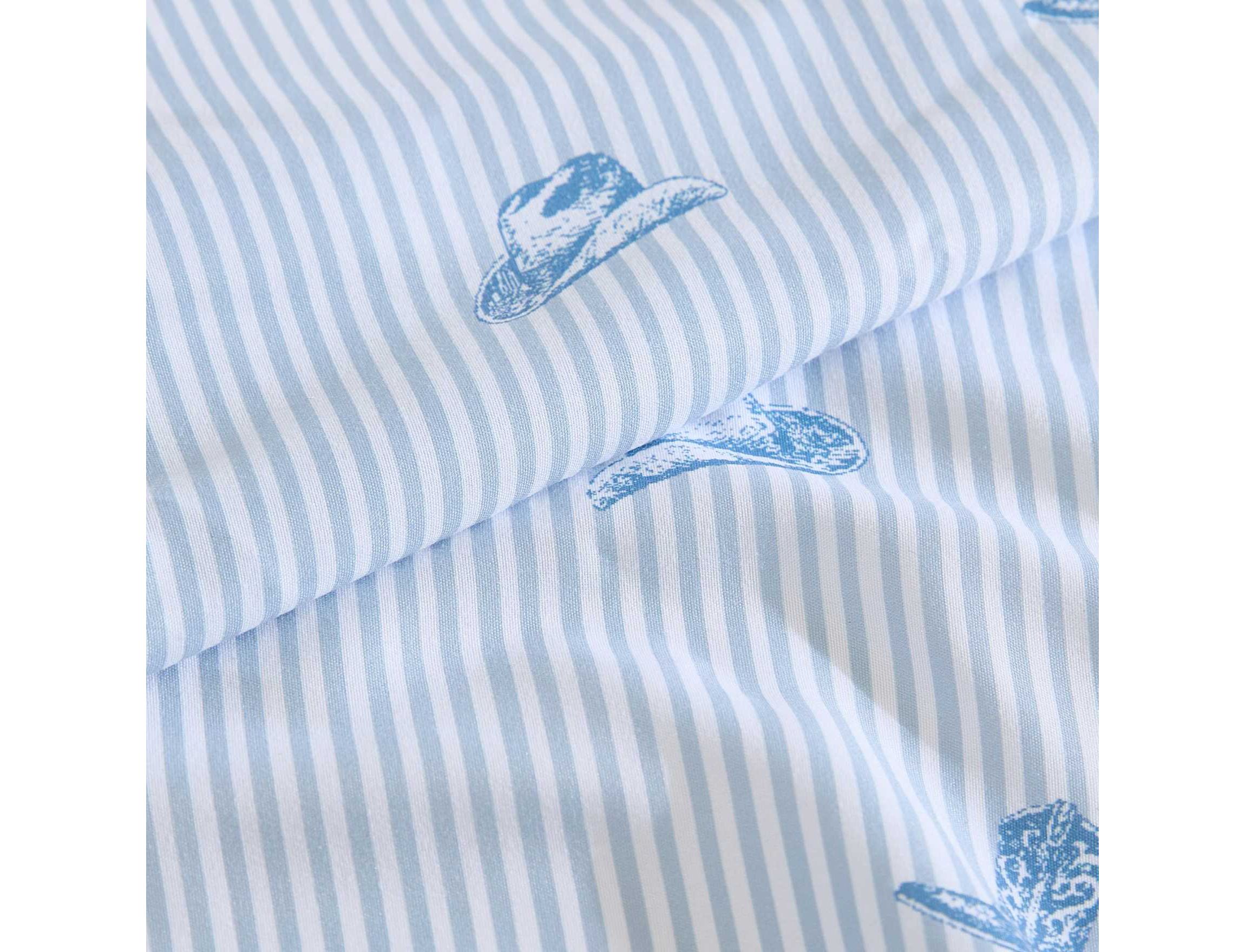 Cowboy Pinstripe Microfiber Sheet Set