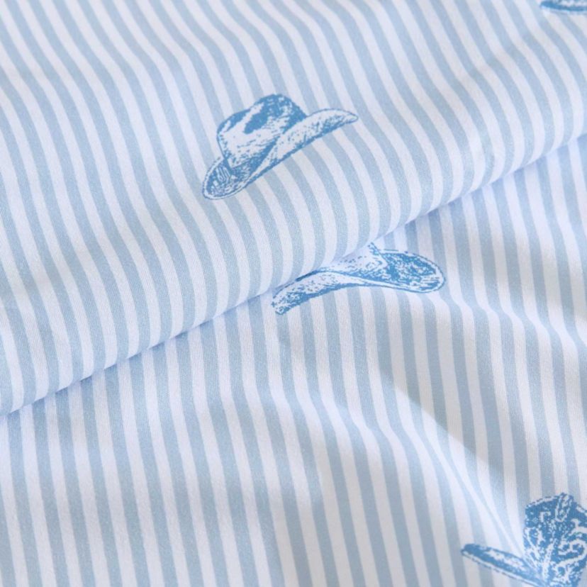 Cowboy Pinstripe Microfiber Sheet Set