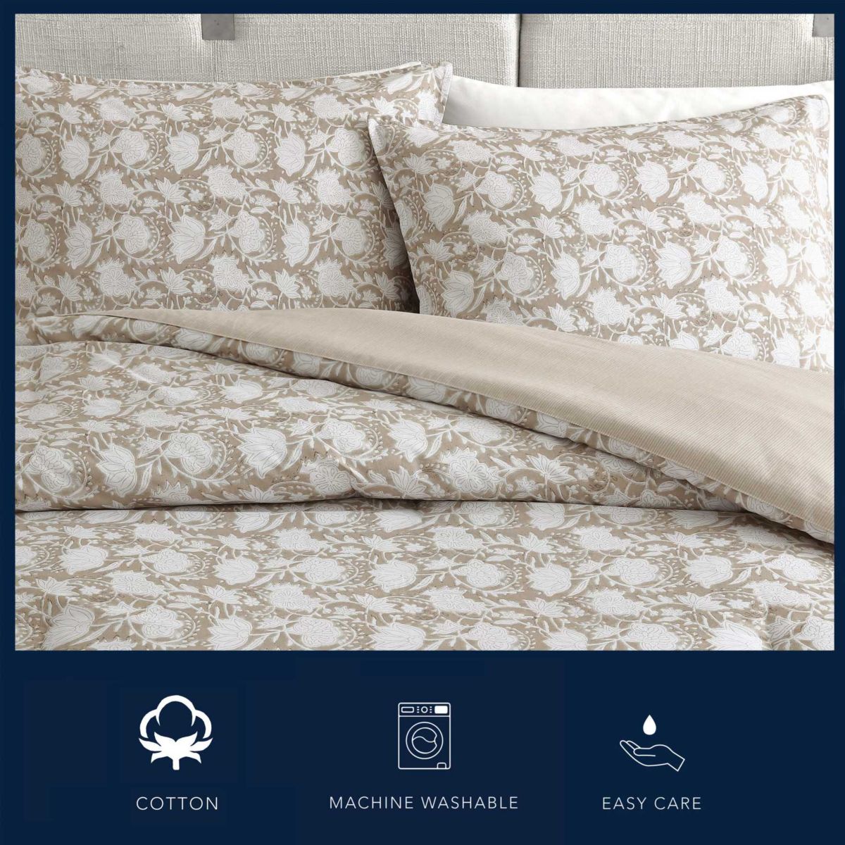 Bayport Floral Cotton Comforter Set