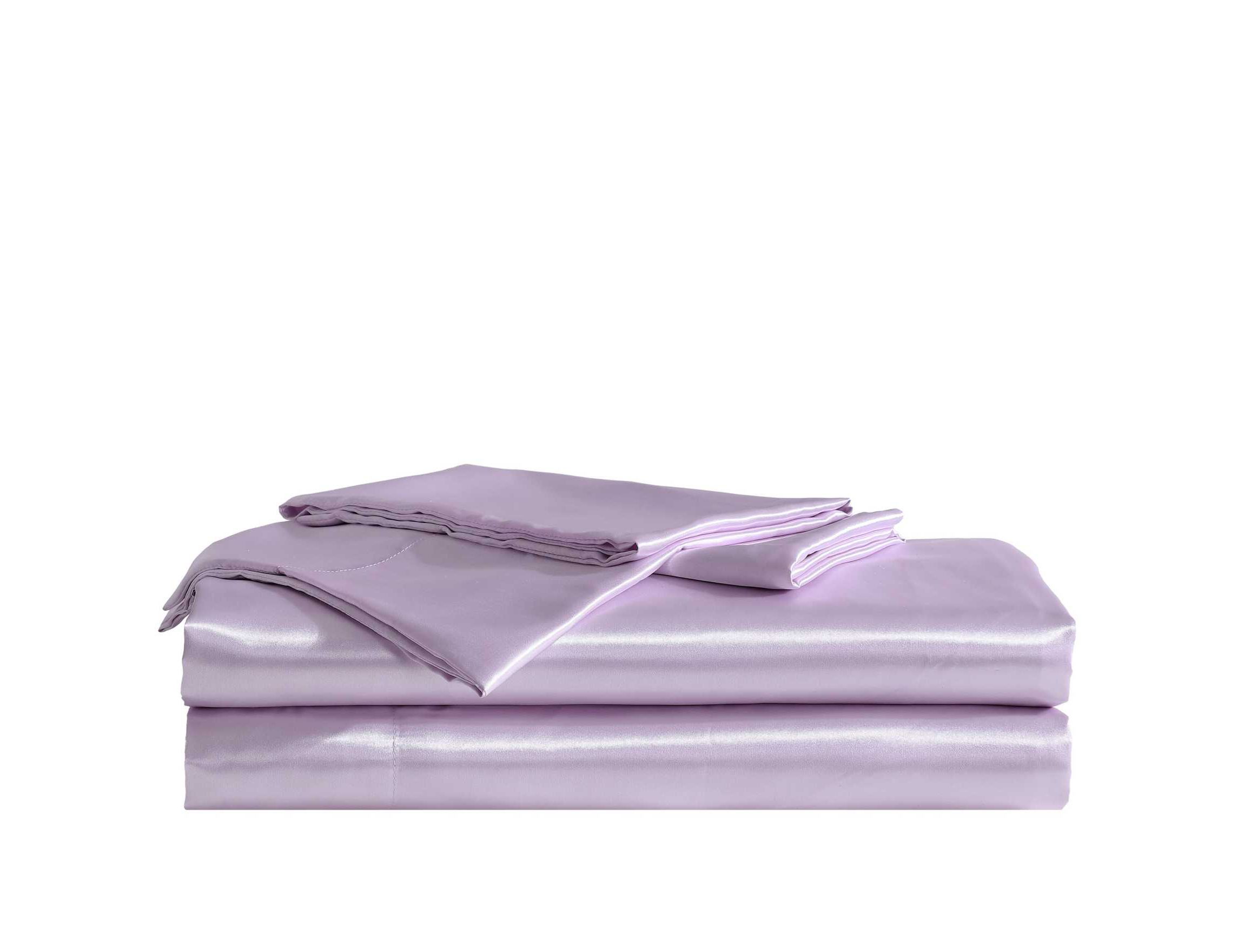 Solid Satin Microfiber Sheet Set