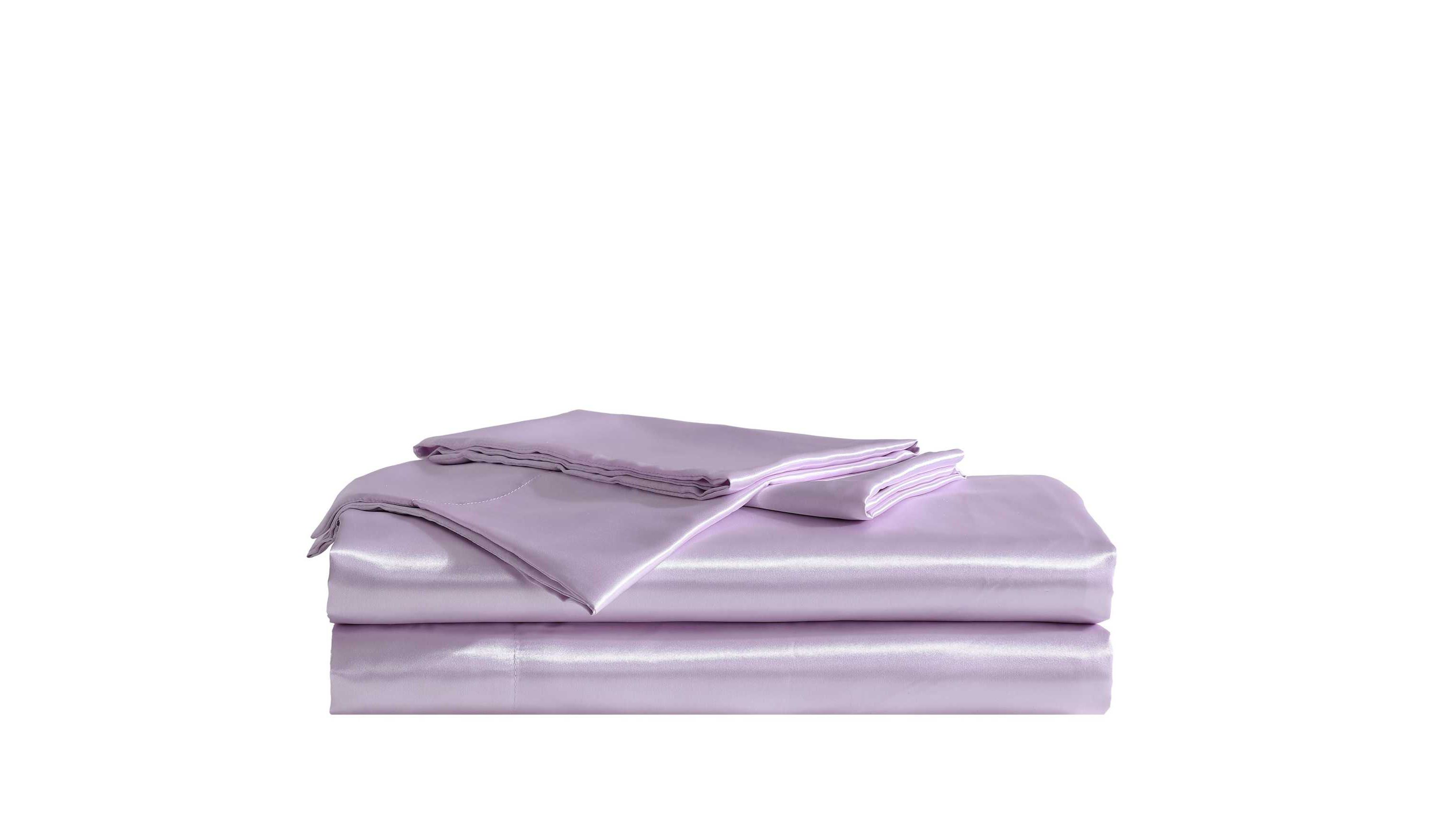 Solid Satin Microfiber Sheet Set