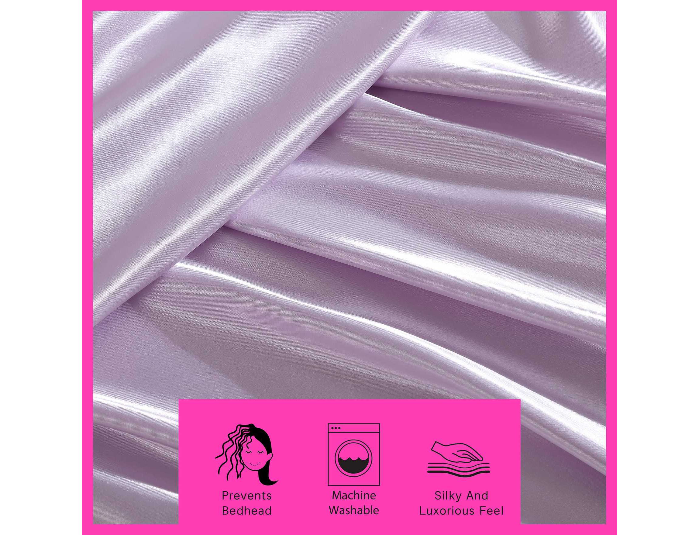 Solid Satin Microfiber Sheet Set