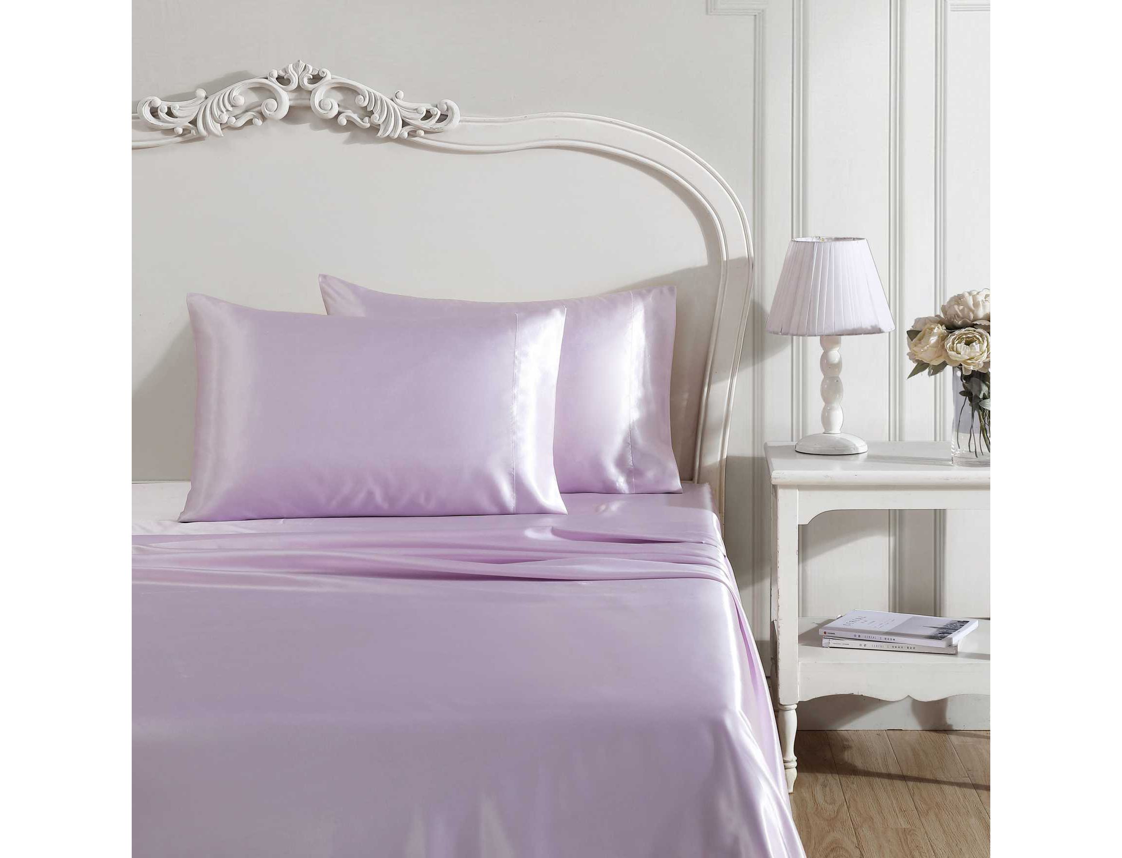 Solid Satin Microfiber Sheet Set
